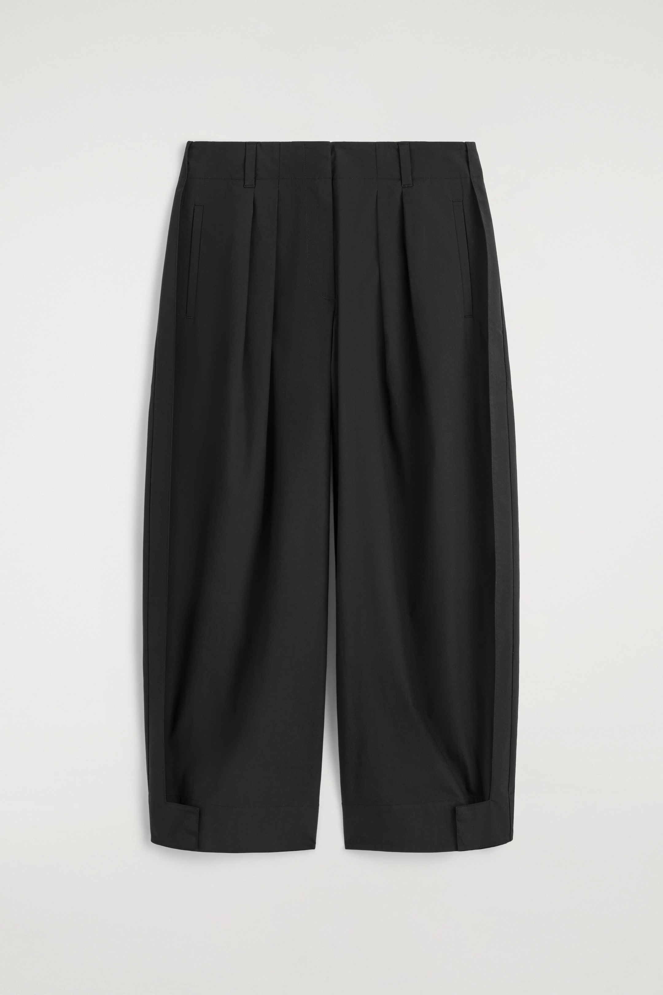 PLEATED TAPERED UTILITY TROUSERS