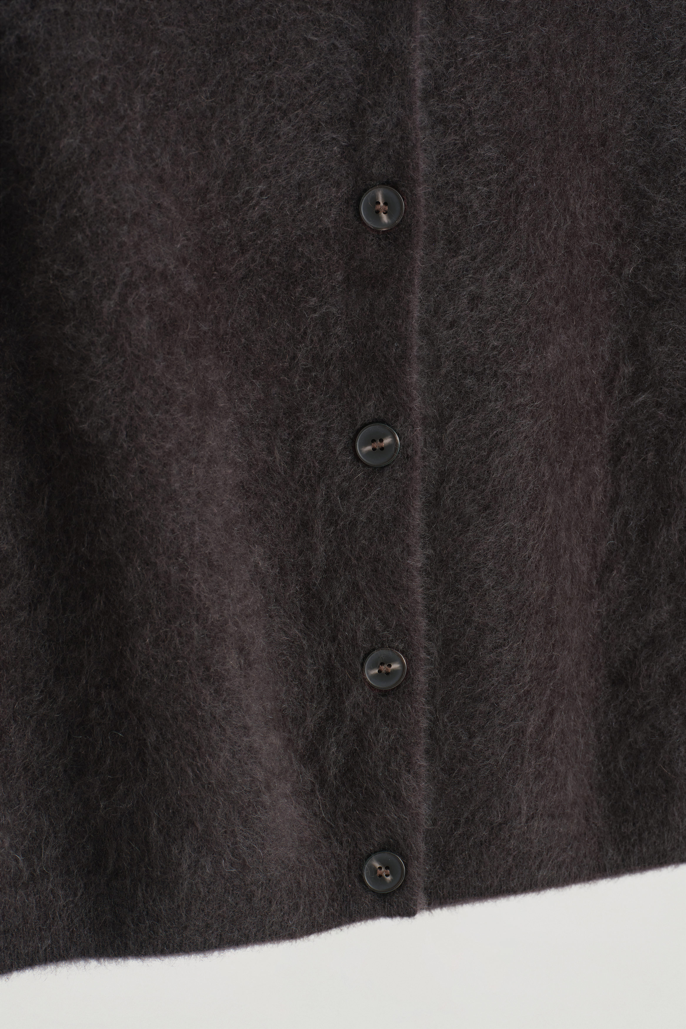 BRUSHED-CASHMERE VEST - DARK BROWN | COS US