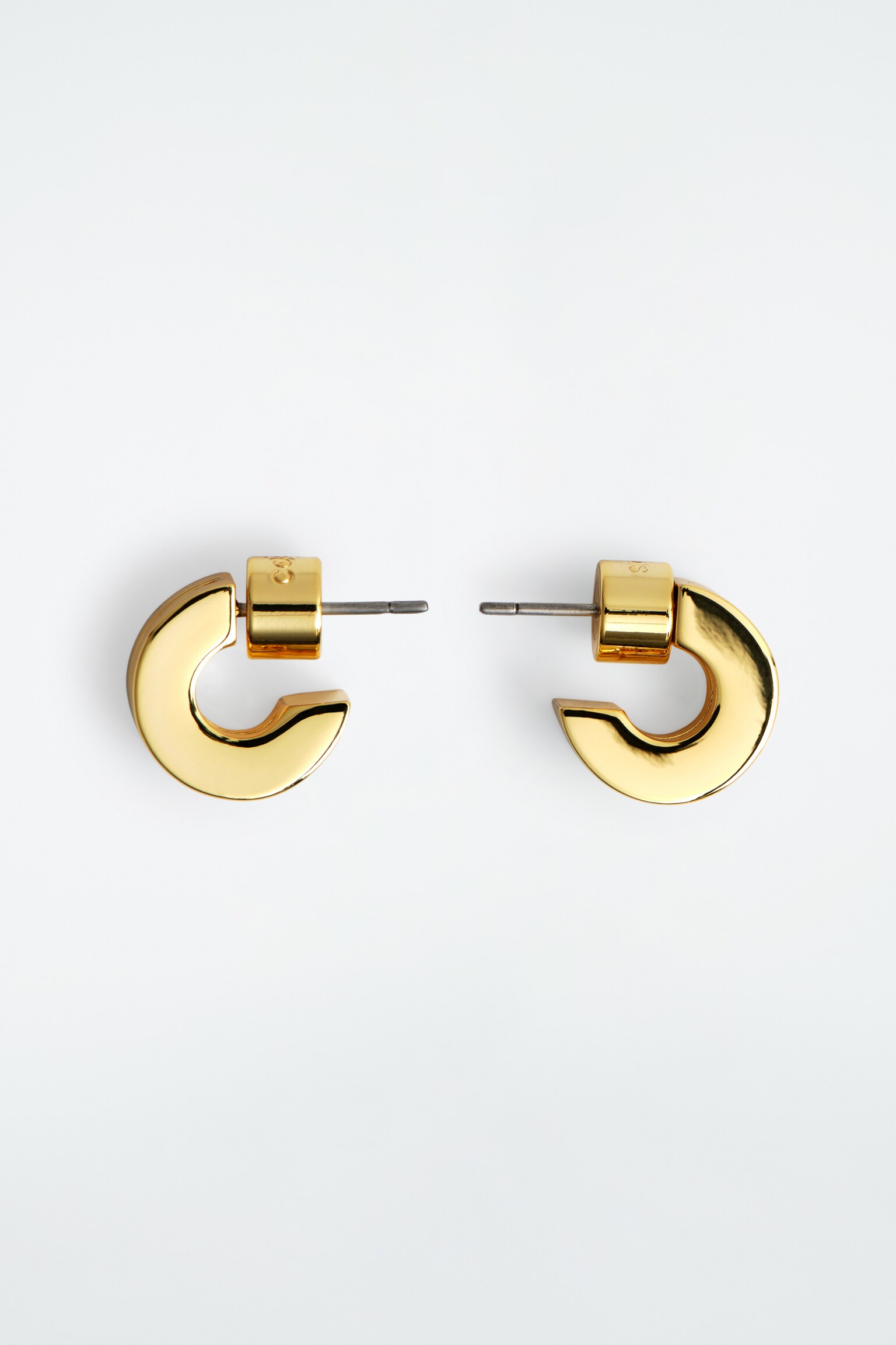 ORECCHINI MINI A DOPPIO CERCHIO - ORO - 2