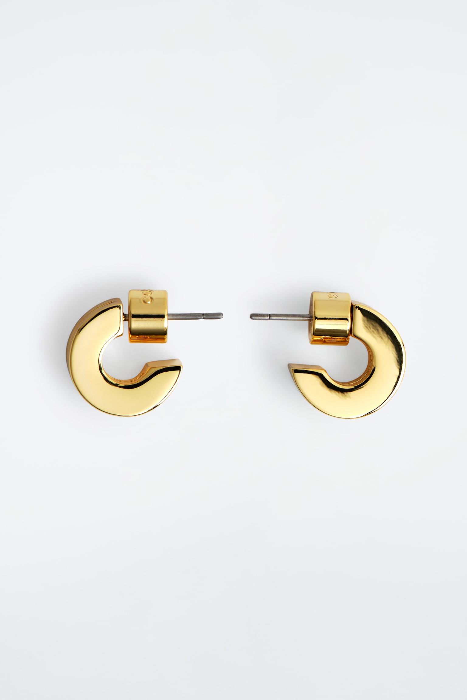 ORECCHINI MINI A DOPPIO CERCHIO - ORO - 2