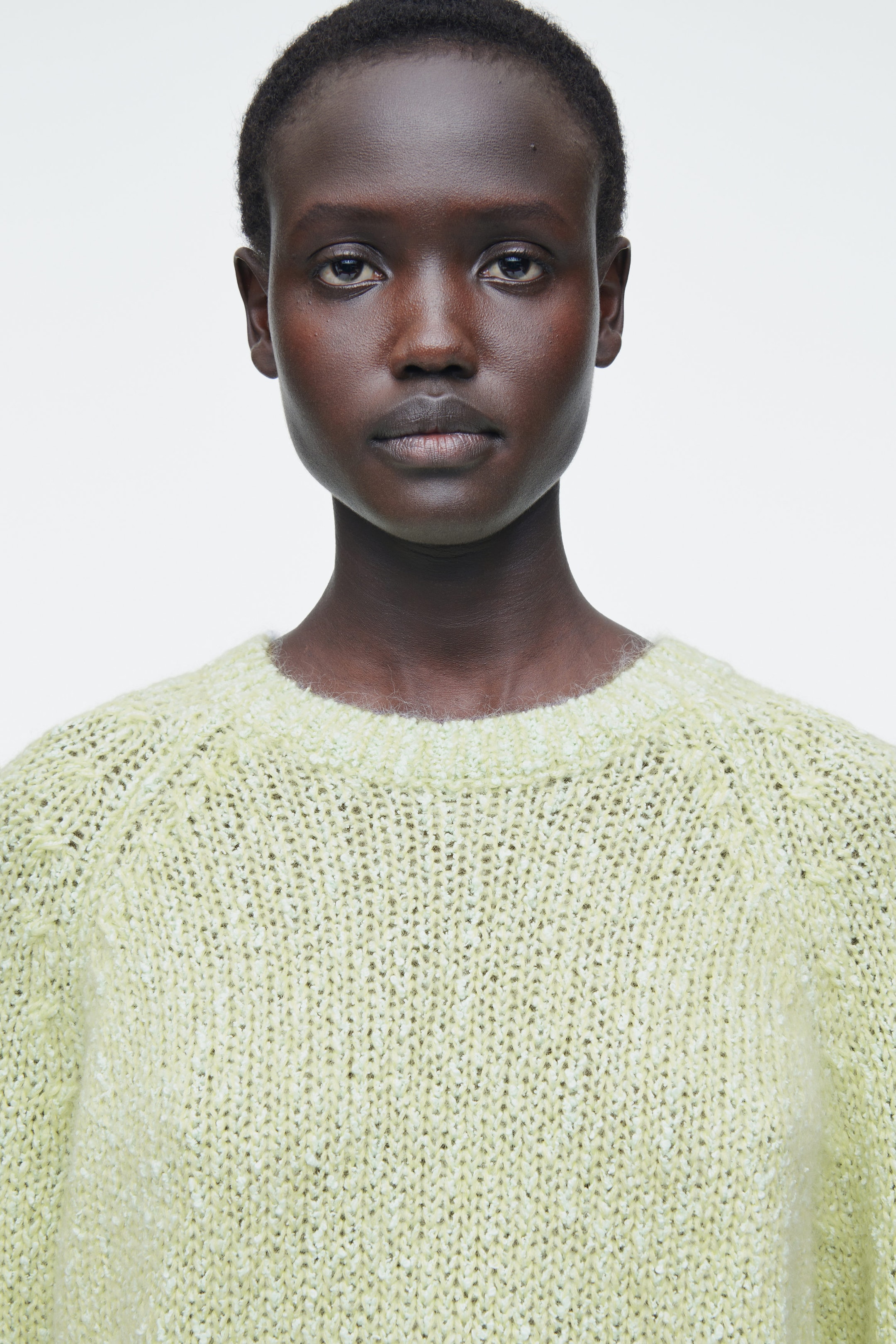 FLECKED MOHAIR-BLEND JUMPER