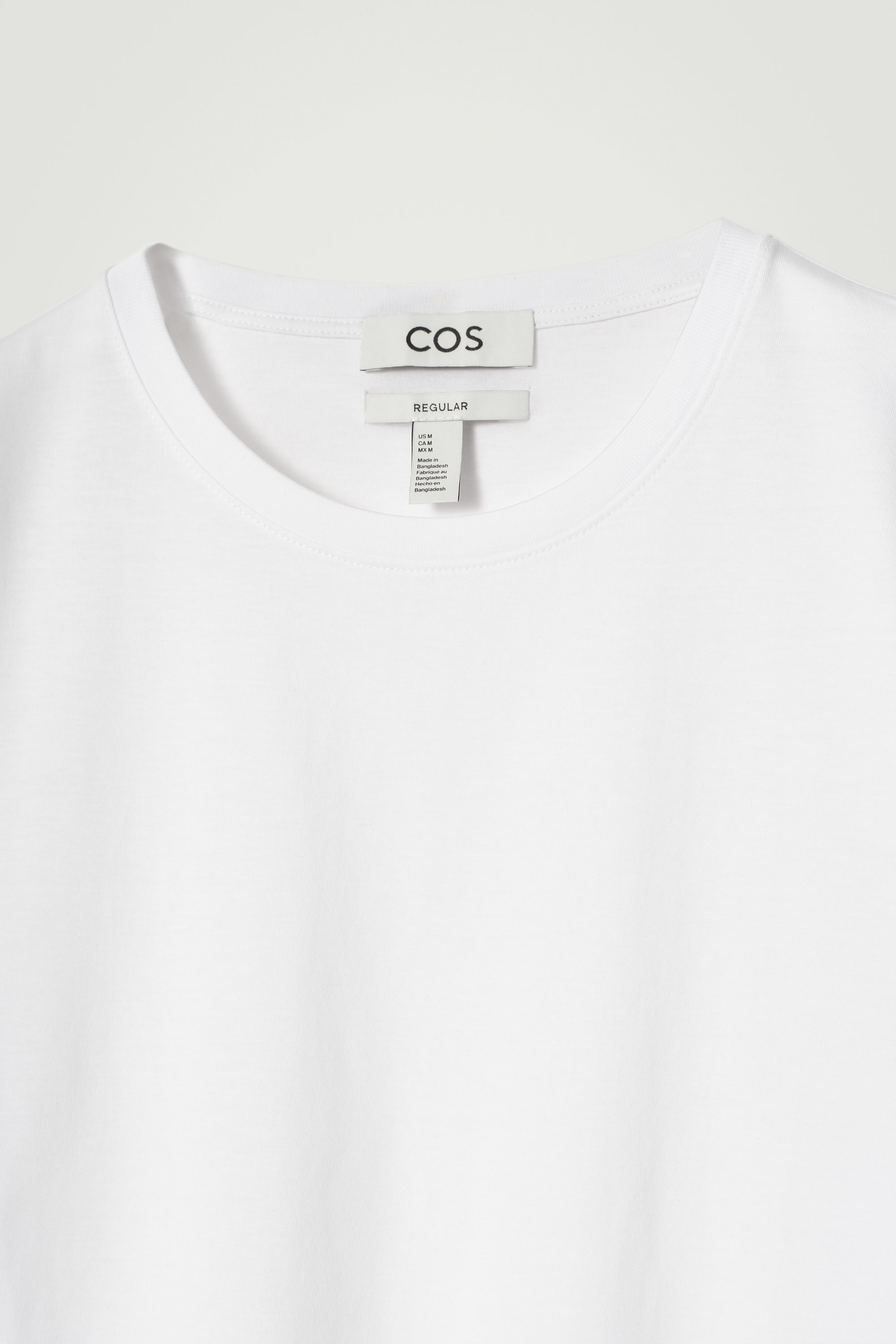 REGULAR COTTON T-SHIRT - WHITE | COS US