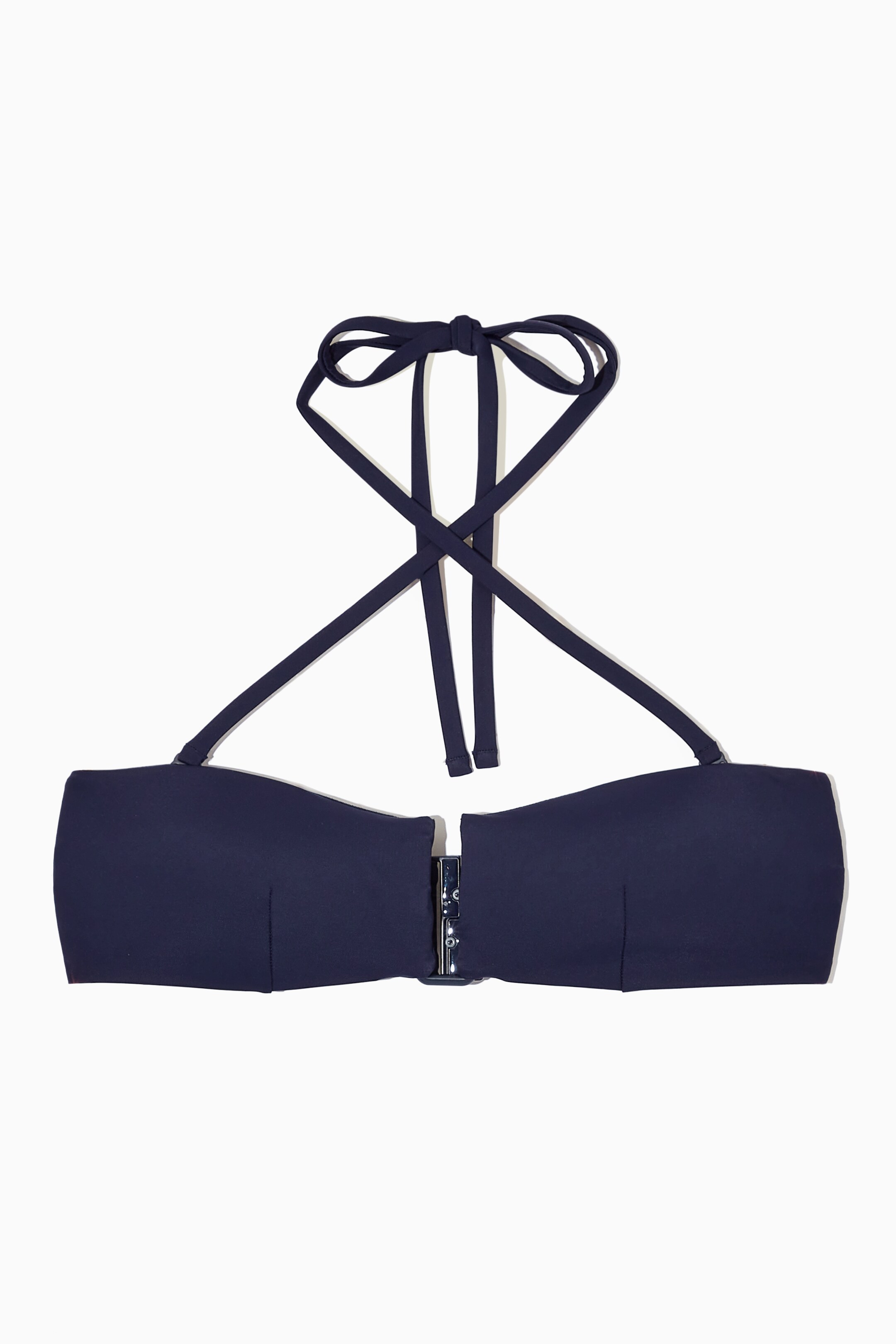 Grösseres Bild ansehen: BANDEAU-BIKINIOBERTEIL MIT NECKHOLDER - NAVYBLAU - DAMEN | H&M CH 1