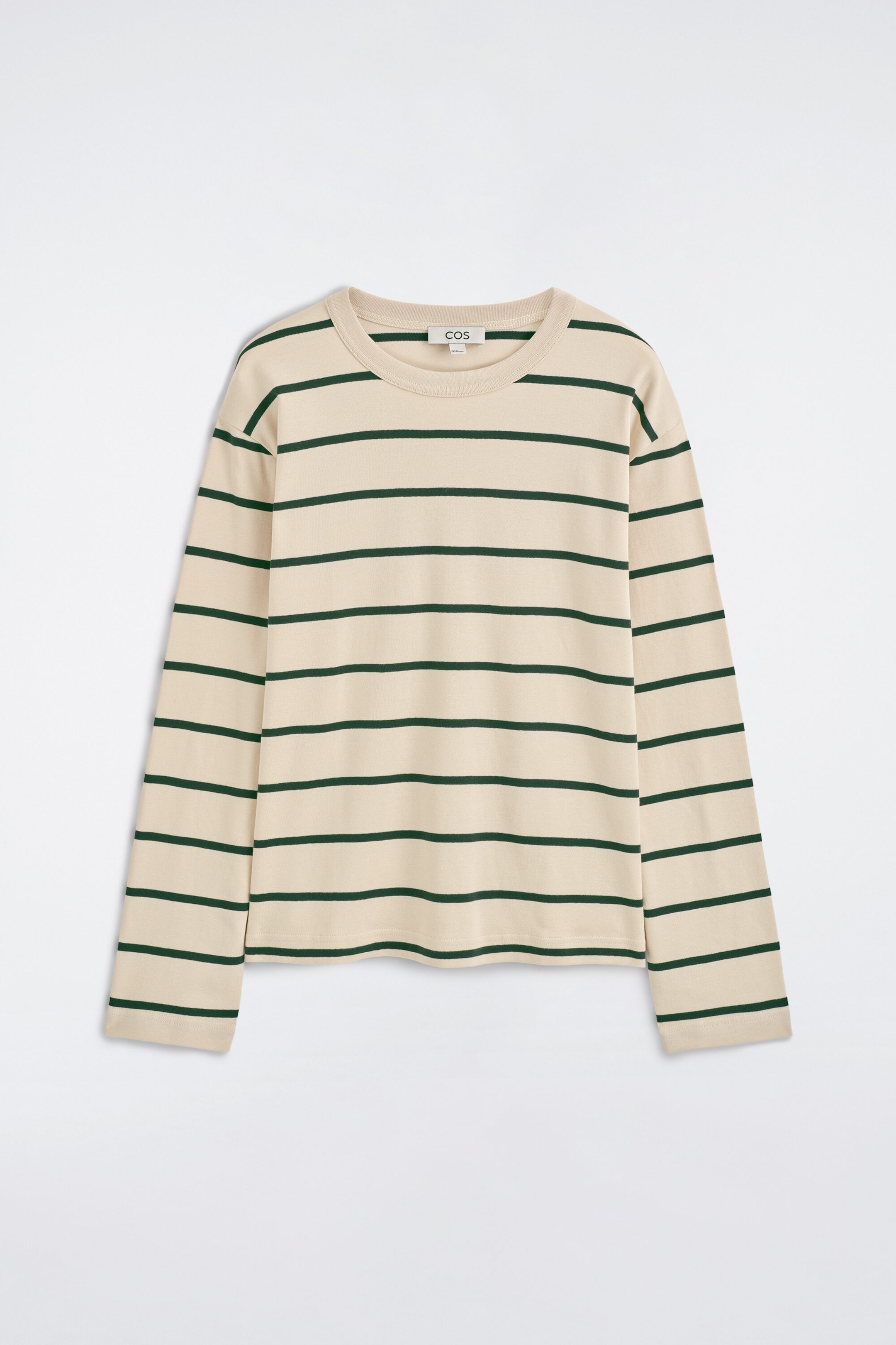 RELAXED JERSEY INTERLOCK LONG-SLEEVED T-SHIRT