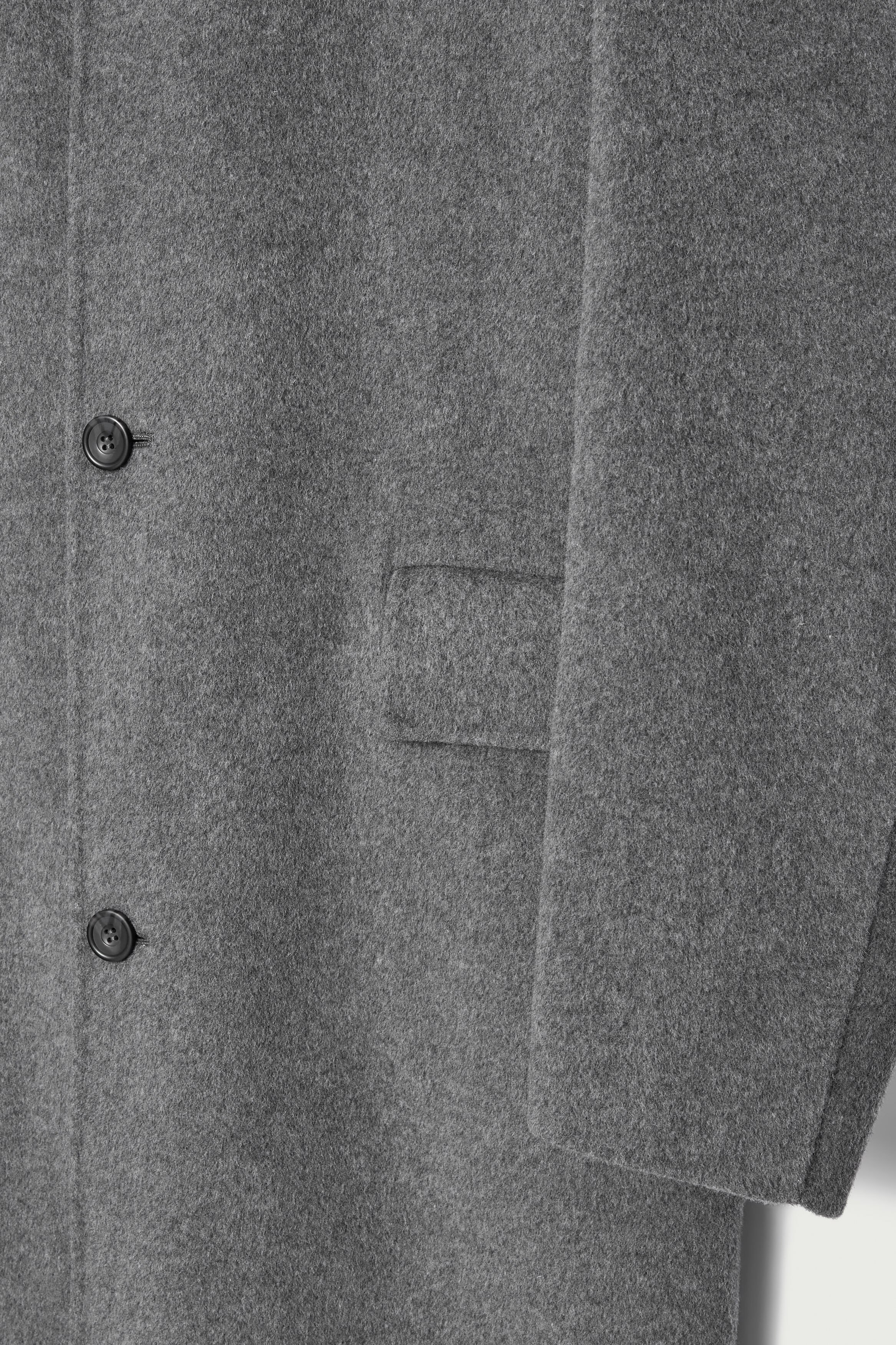 DOUBLE-FACED WOOL COAT - GREY | COS