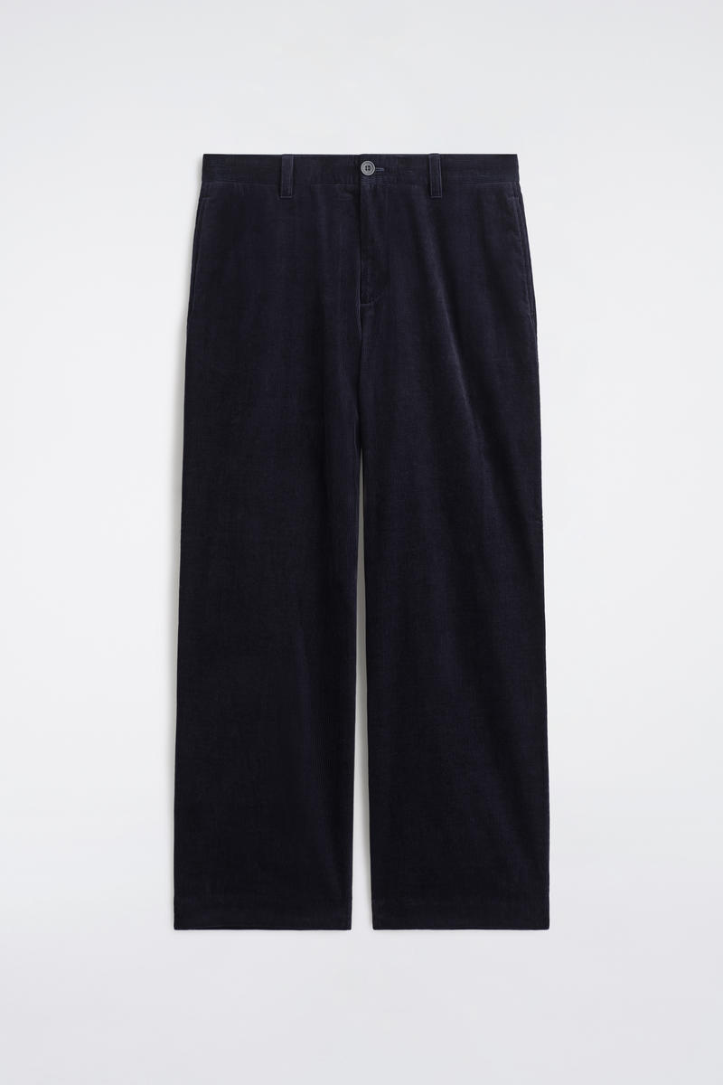 Cos Corduroy Wide-leg Pants In Blue