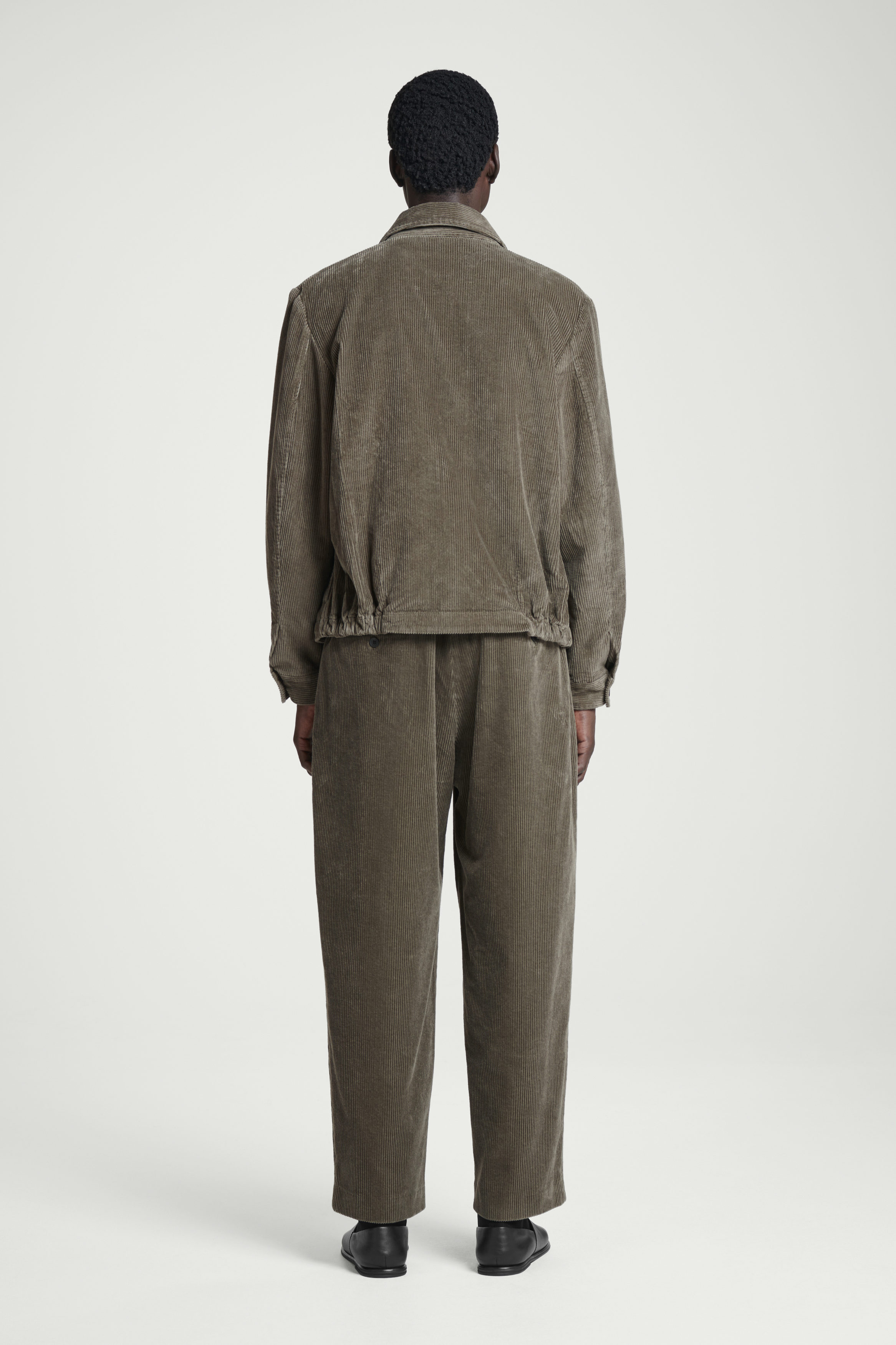 【BAON】Koruni Corduroy Wide Pants Men Corduroy Pants Baggy Trousers Wide Leg Elastic Waist
