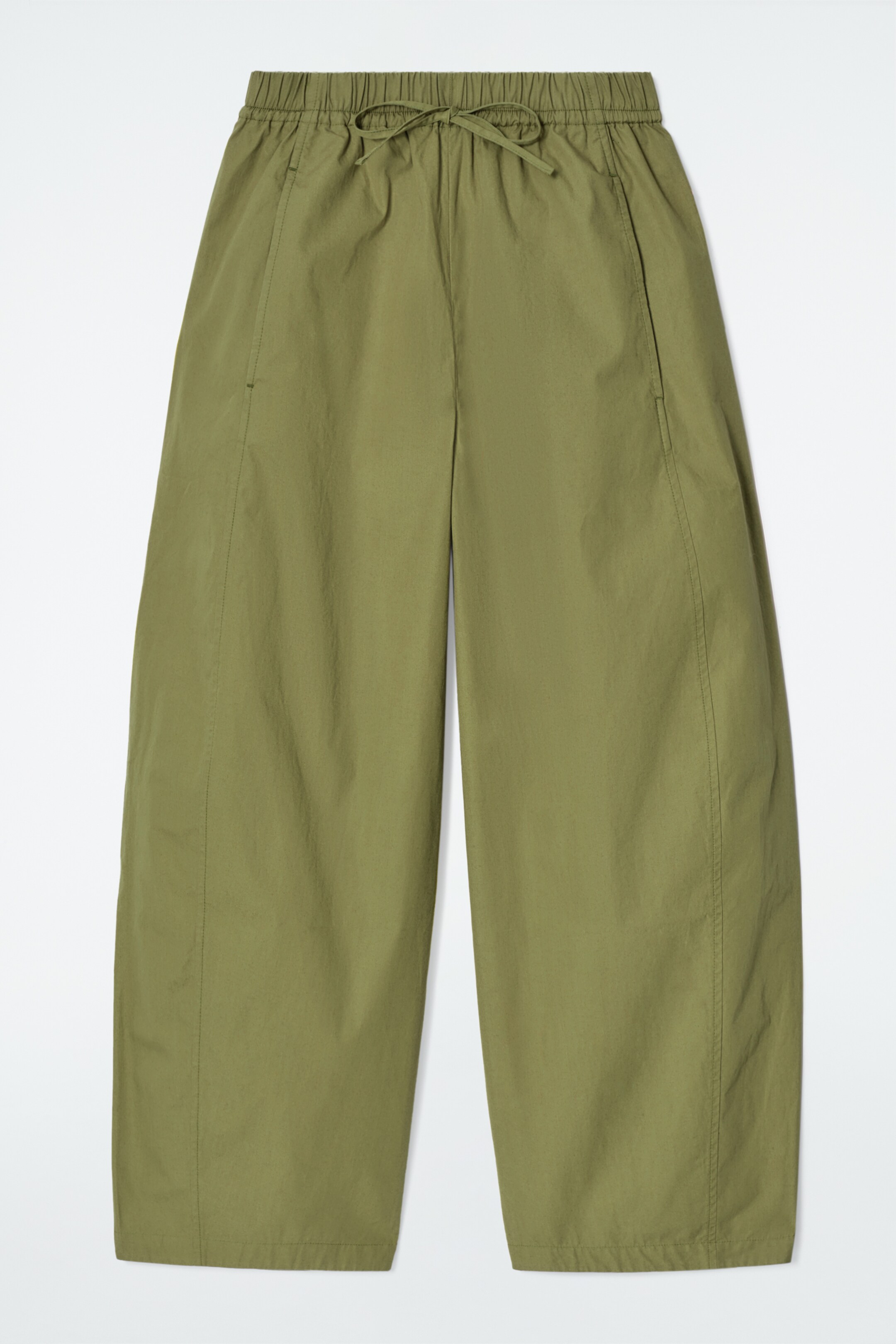 Grösseres Bild ansehen: HOSE MIT BARREL-BEIN UND ELASTISCHEM BUND - KHAKI - DAMEN | H&M CH 5