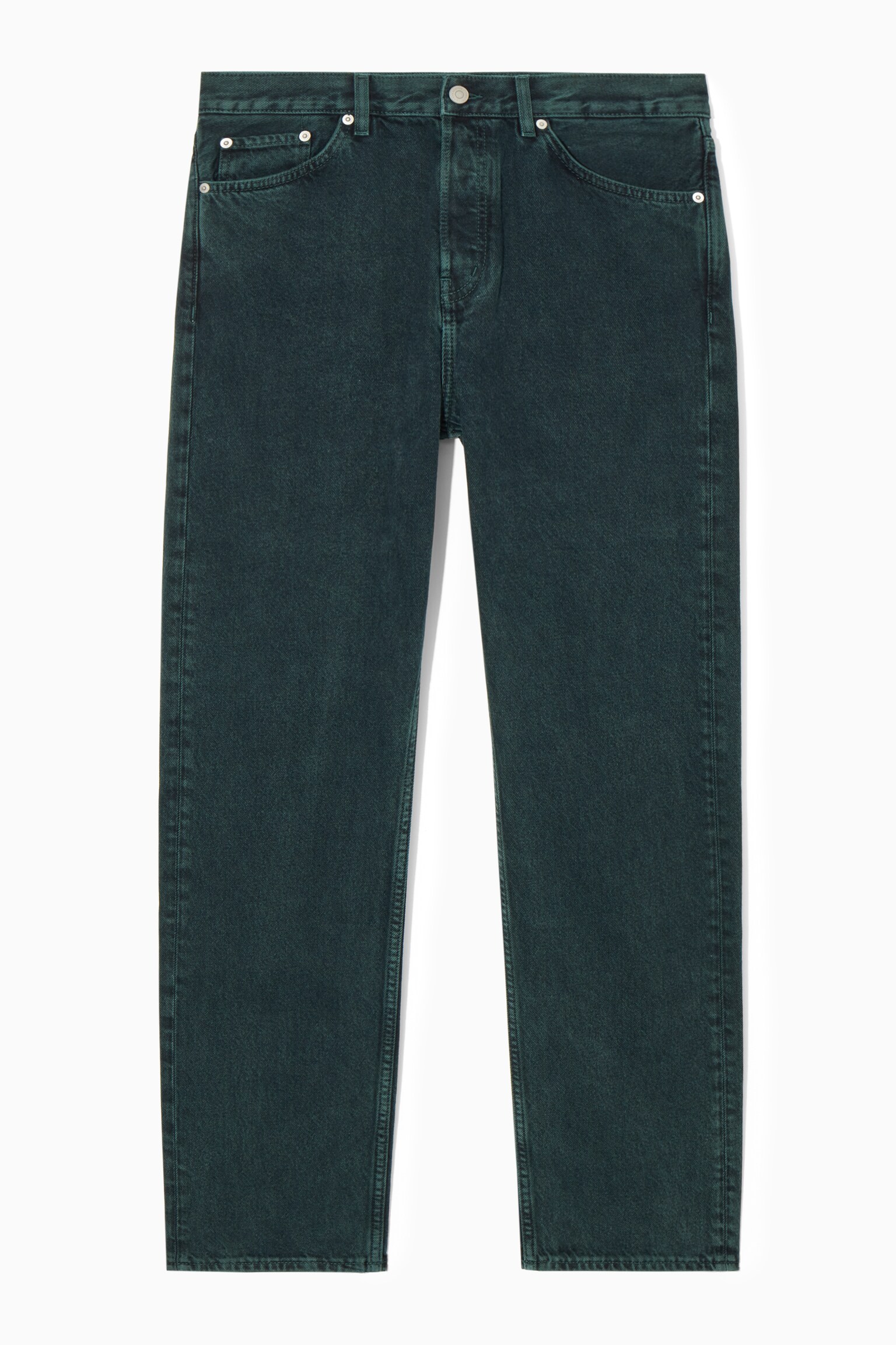 SIGNATURE STRAIGHT-LEG JEANS - GREEN - 1