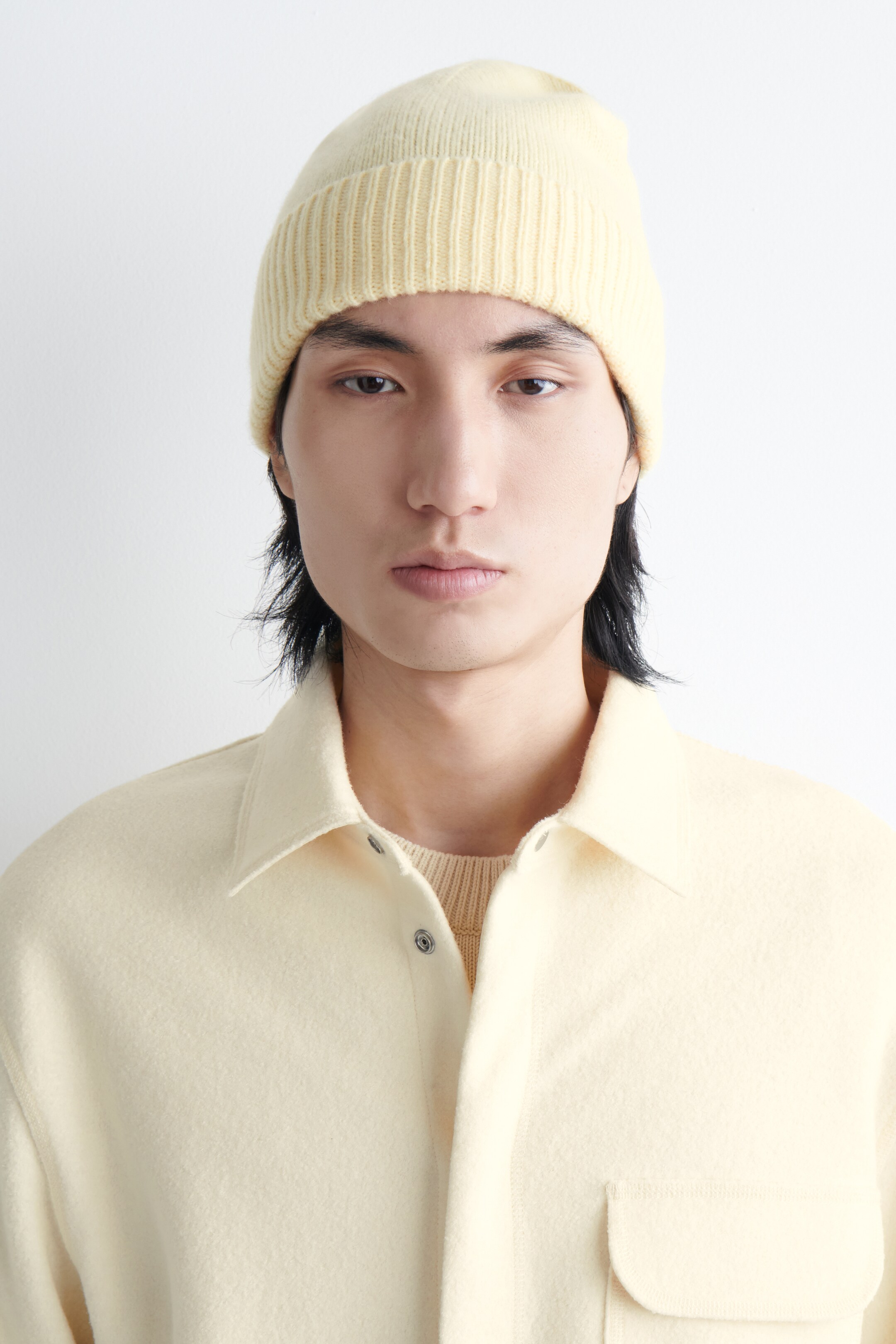 Agrandir l'image: BONNET EN CACHEMIRE - JAUNE BEURRE - FEMME | H&M FR 2