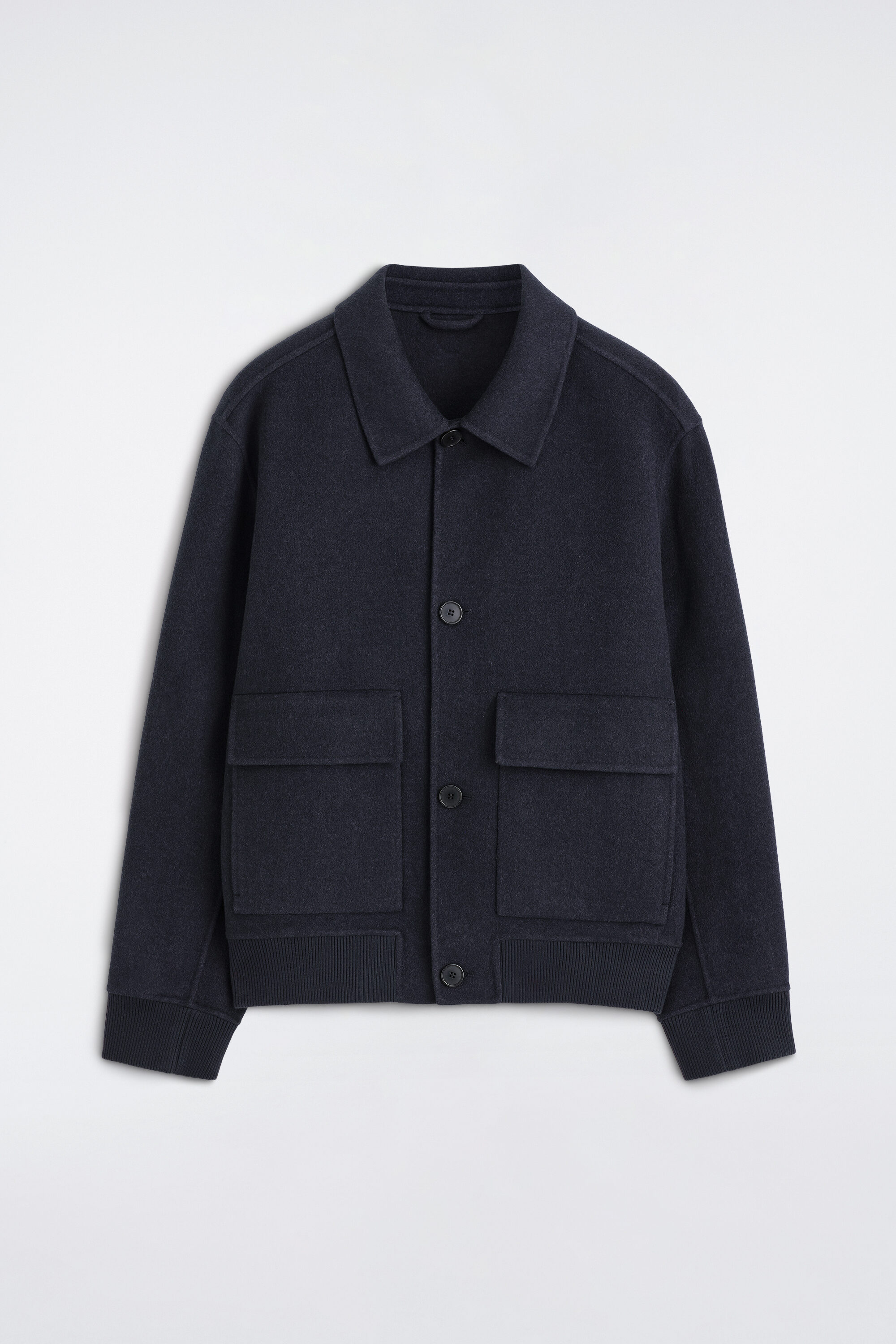 DOUBLE-FACED WOOL-BLEND BOMBER JACKET - thumbnail 6
