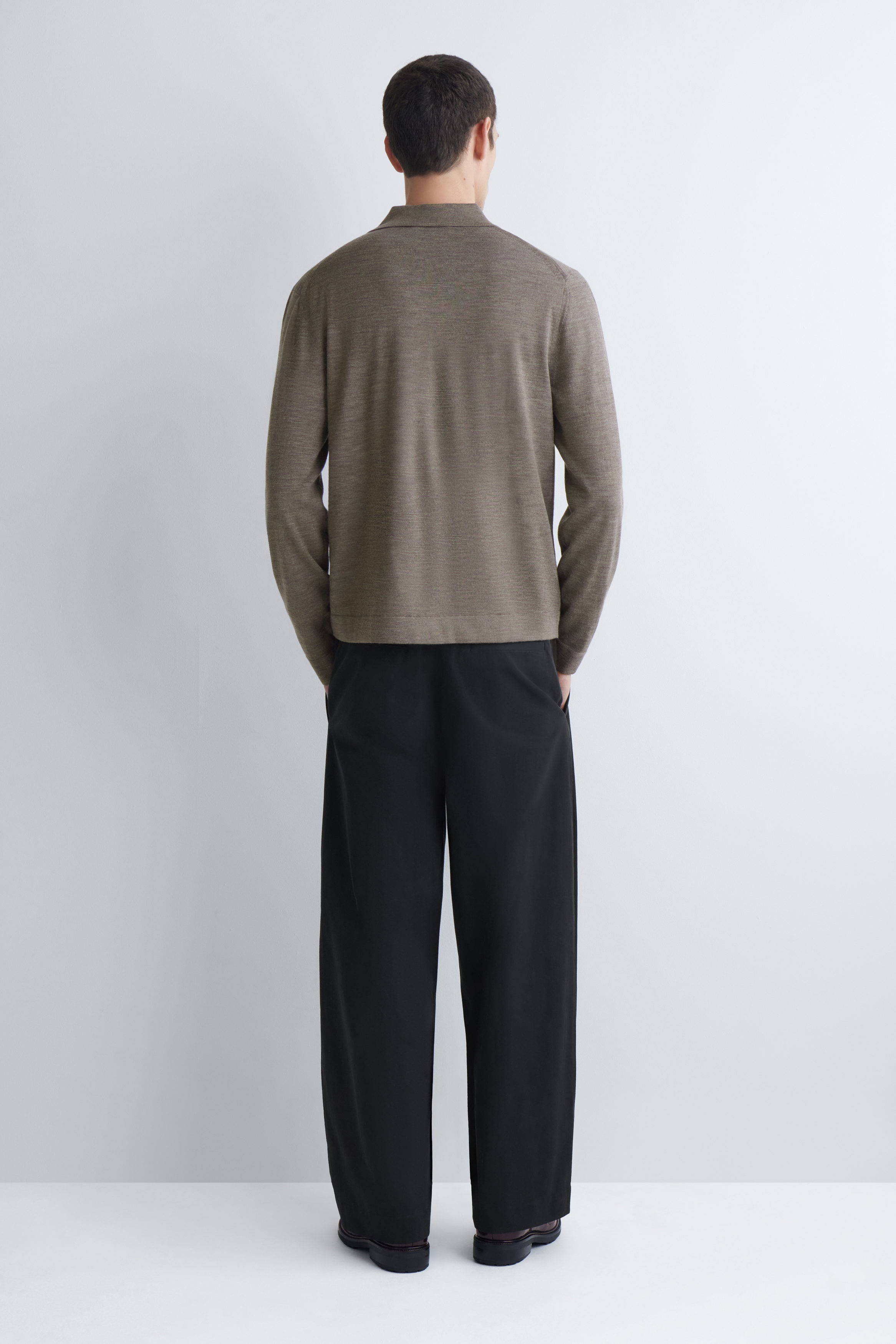 OVERSIZED WIDE-LEG DENIM PANTS - DARK BROWN | COS US
