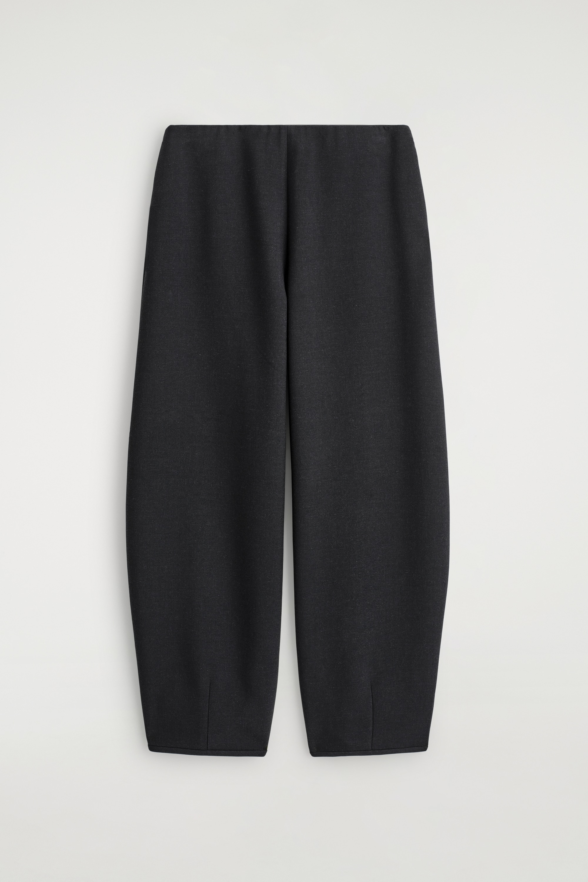 BARREL-LEG TROUSERS - CHARCOAL/LIGHT BEIGE