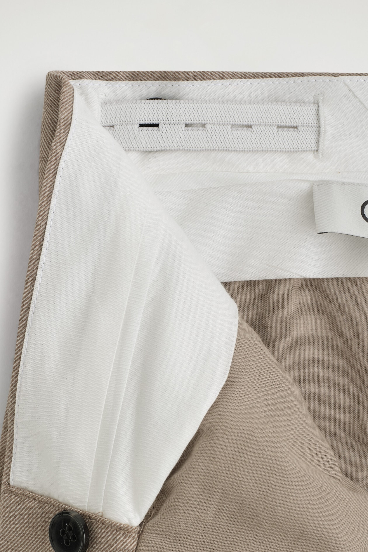 PLEATED WOOL-BLEND CULOTTES — BEIGE MÉLANGE