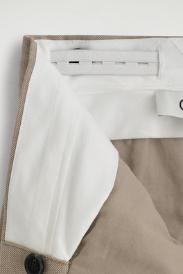 PLEATED WOOL-BLEND CULOTTES — BEIGE MÉLANGE 6