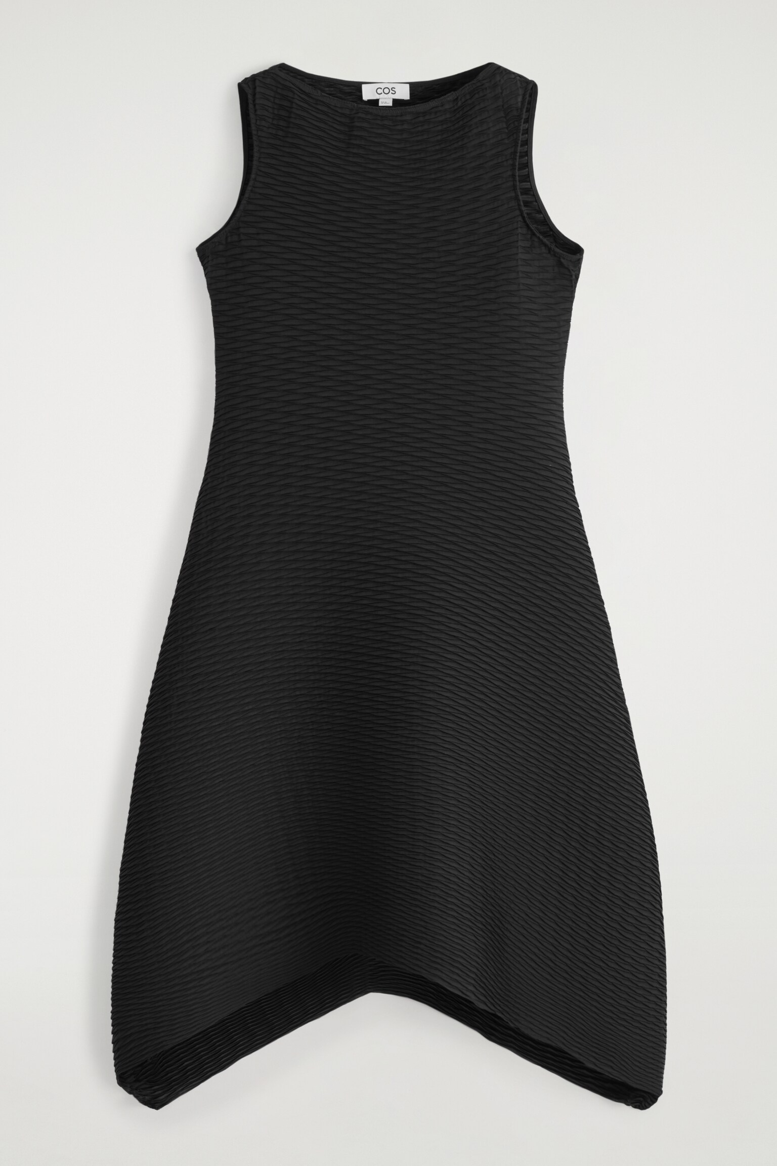 VESTIDO MIDI PLISADO VOLUMINOSO - NEGRO/ANTRACITA - 2