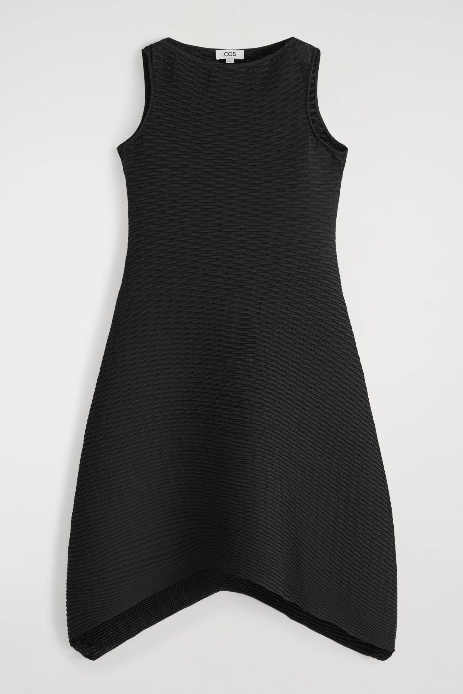 VESTIDO MIDI PLISADO VOLUMINOSO - NEGRO/ANTRACITA - 2