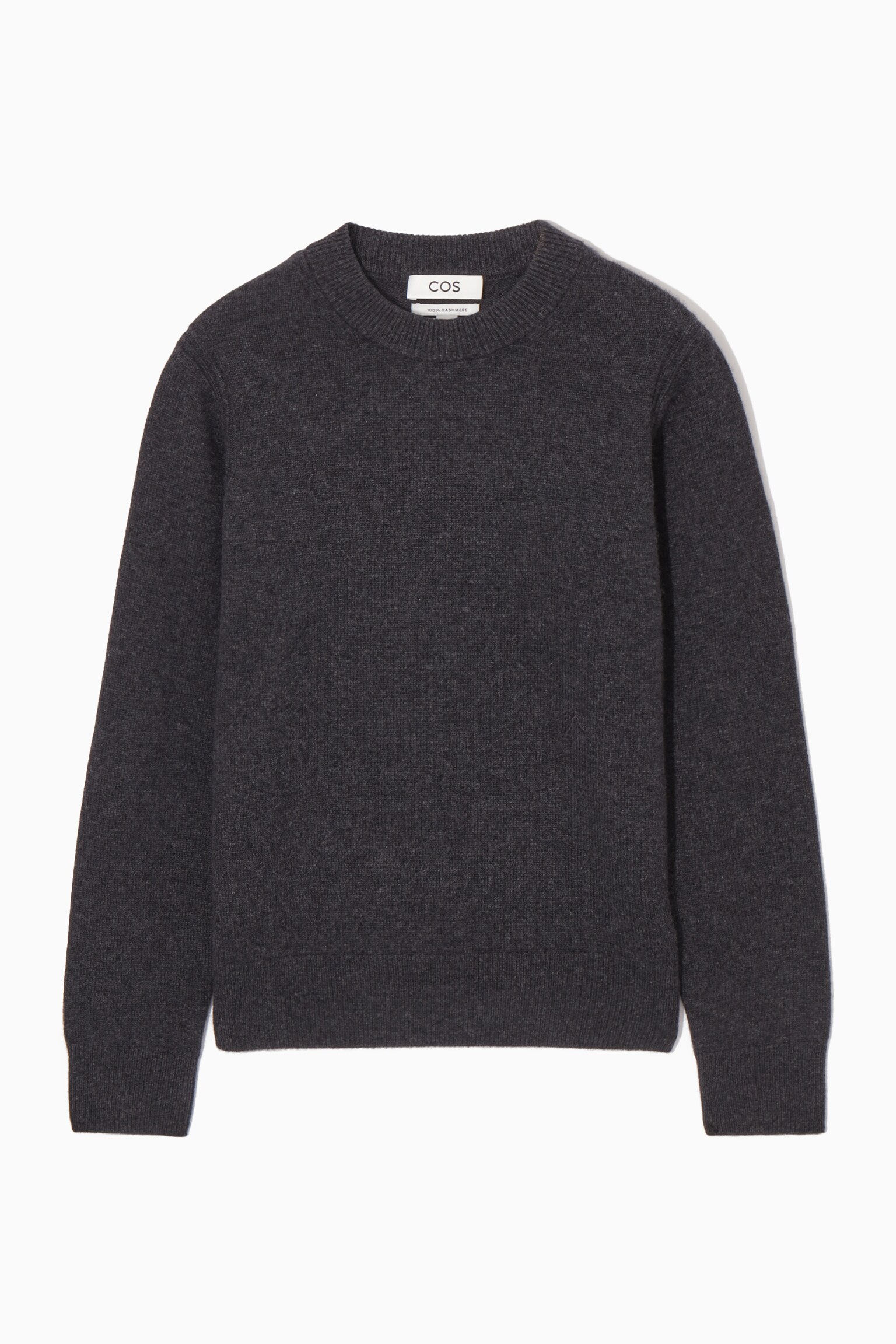 PULL EN CACHEMIRE - GRIS FONCÉ