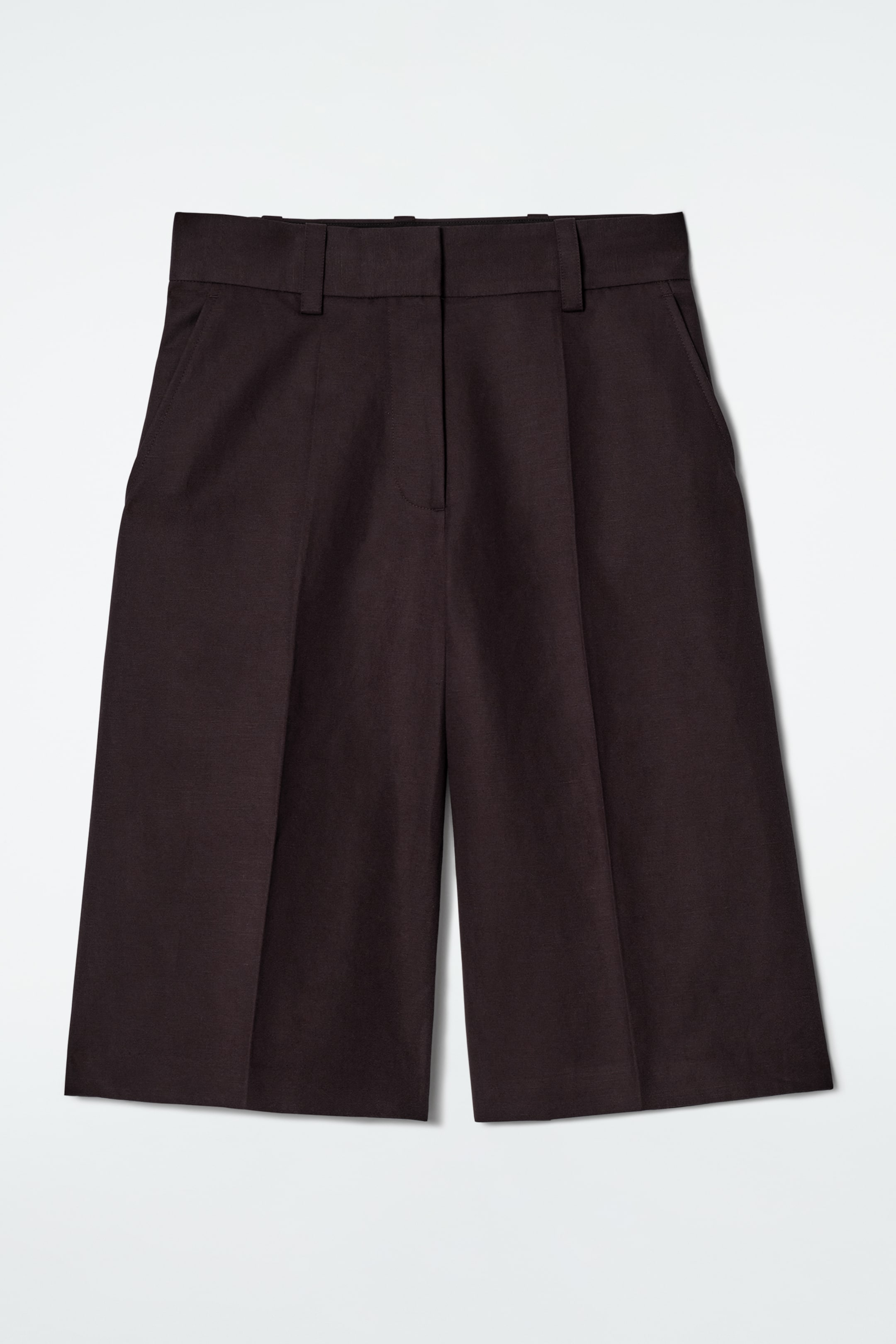 Se større billede: LANGE HABITSHORTS I HØRBLEND - MØRKEBRUN - DAME | H&M DK 5