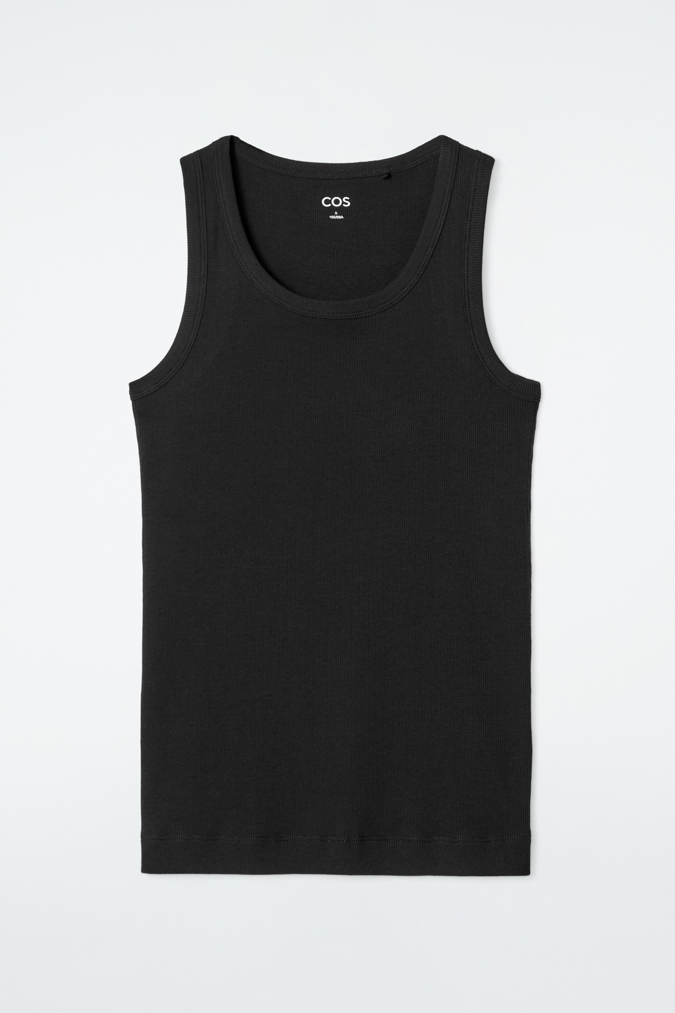 Grotere afbeelding bekijken: GERIBBELDE TANKTOP - zwart - DAMES | H&M BE 6