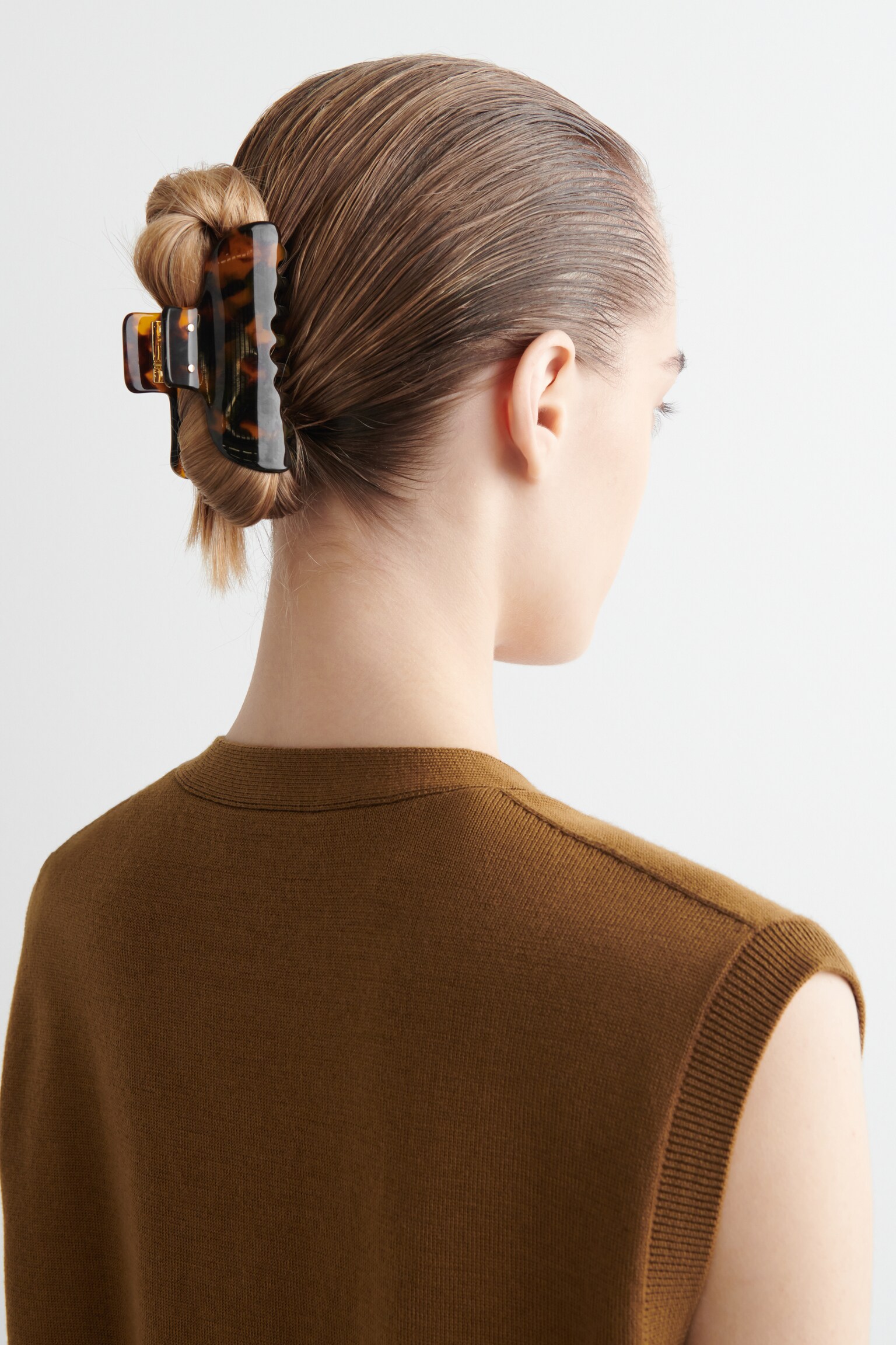 PINZA PARA EL CABELLO - EFECTO CAREY/EFECTO CAREY/ROJO