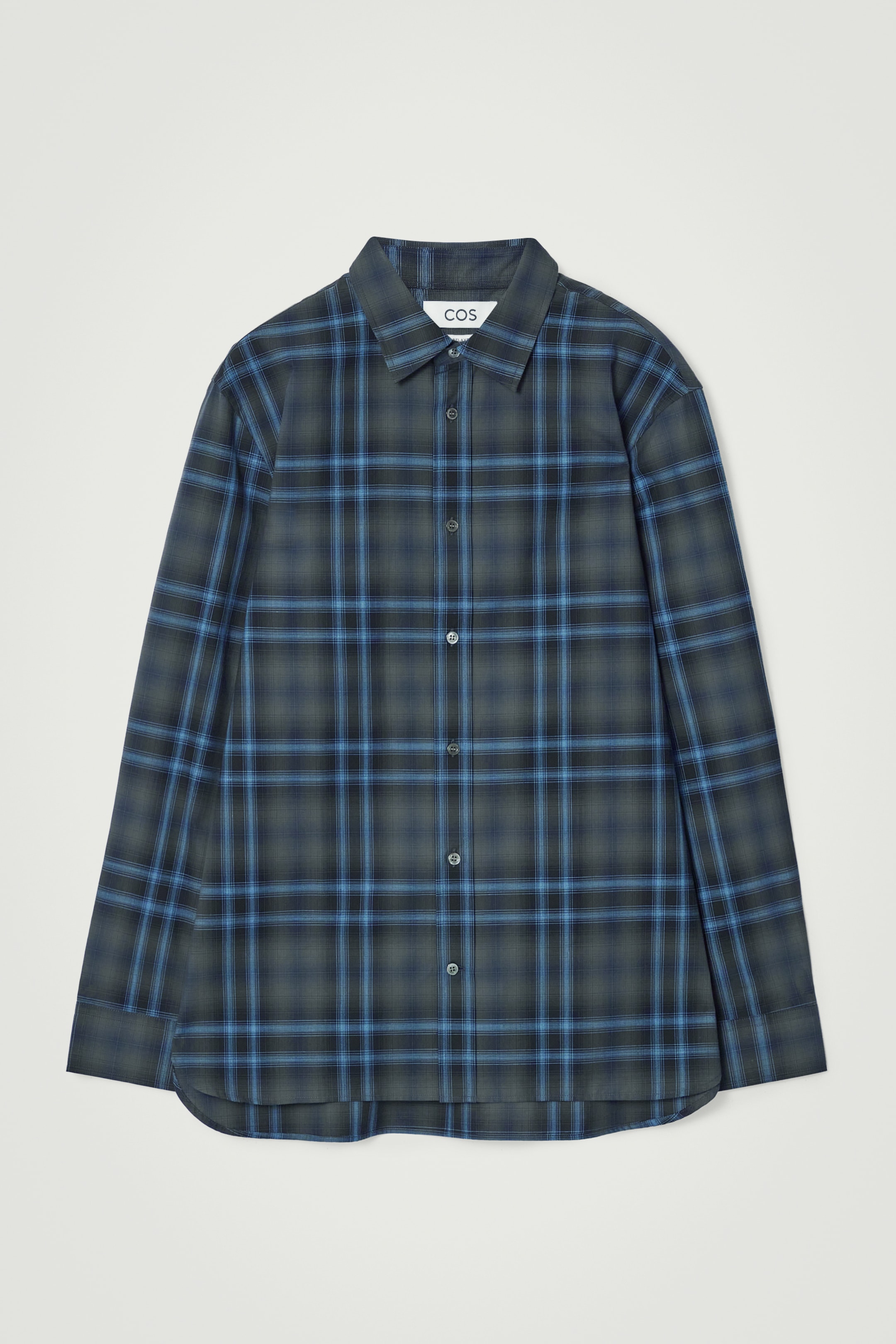 Ingrandisci l'immagine: RELAXED CHECKED COTTON SHIRT - NAVY / CHECKED - UOMO | H&M CH 7