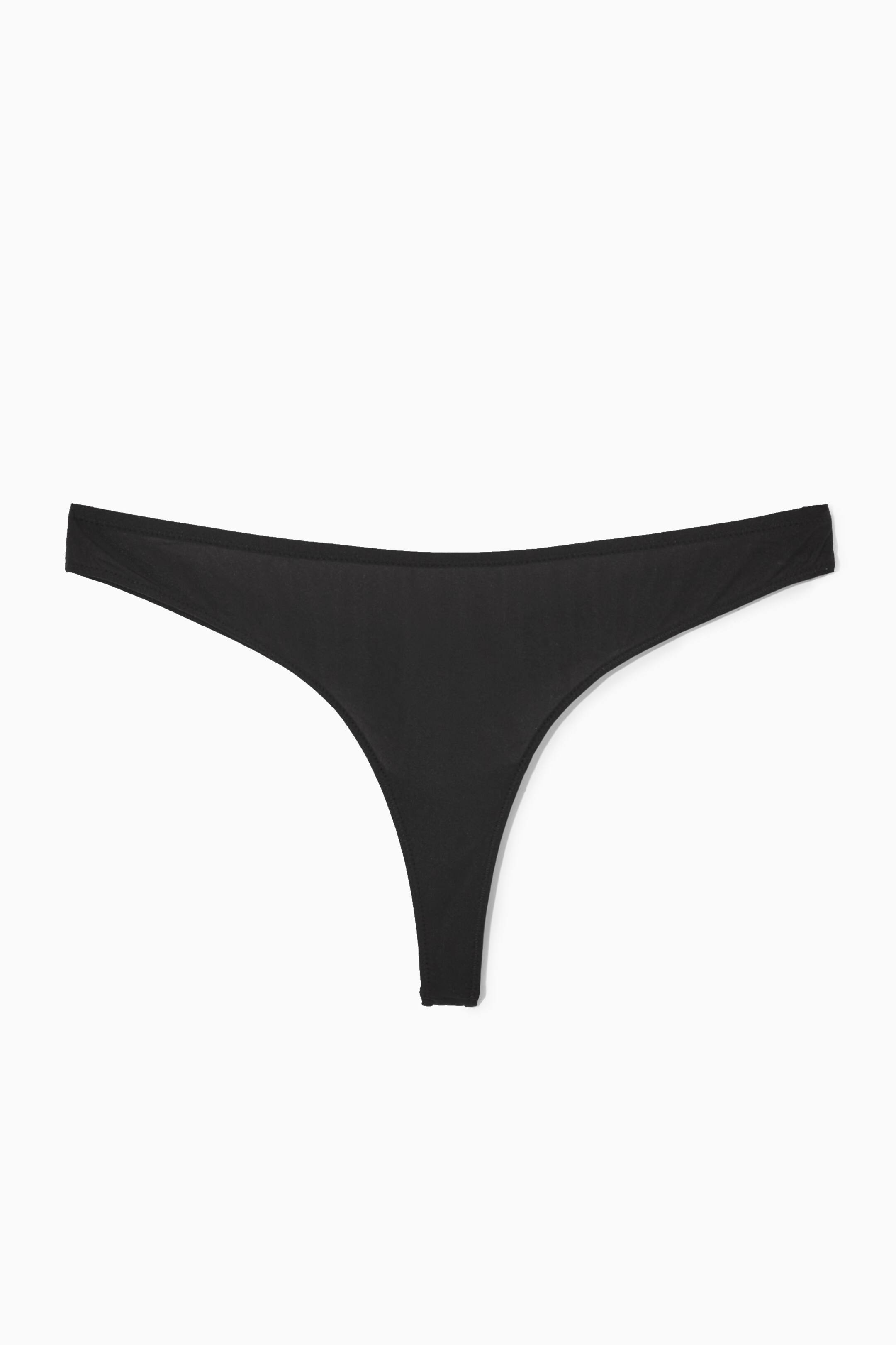 Näytä suurempi kuva: JERSEY THONG - BLACK - NAISET | H&M FI 1