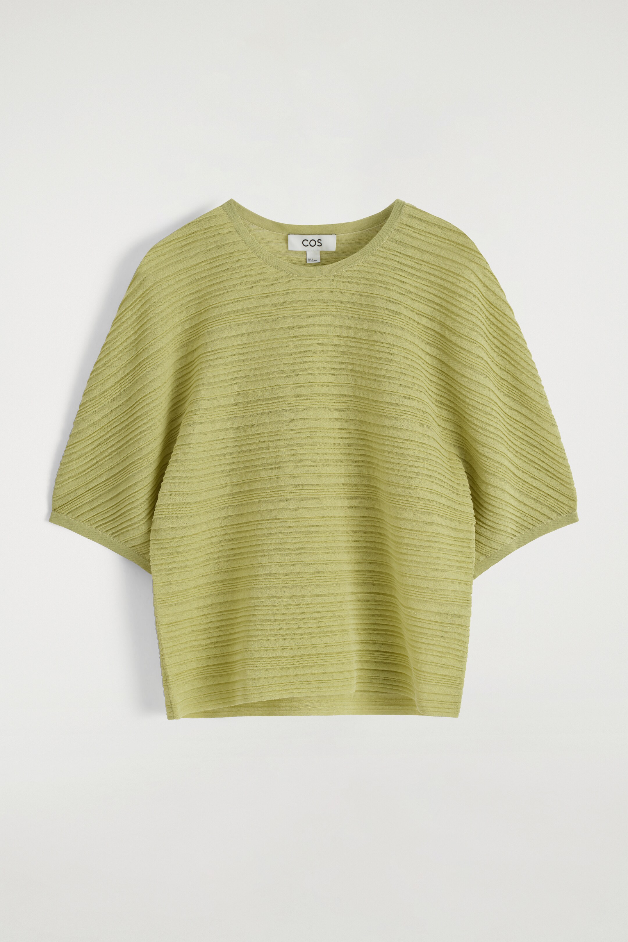 Ingrandisci l'immagine: PLEATED KNITTED T-SHIRT - GREEN - DONNA | H&M CH 7