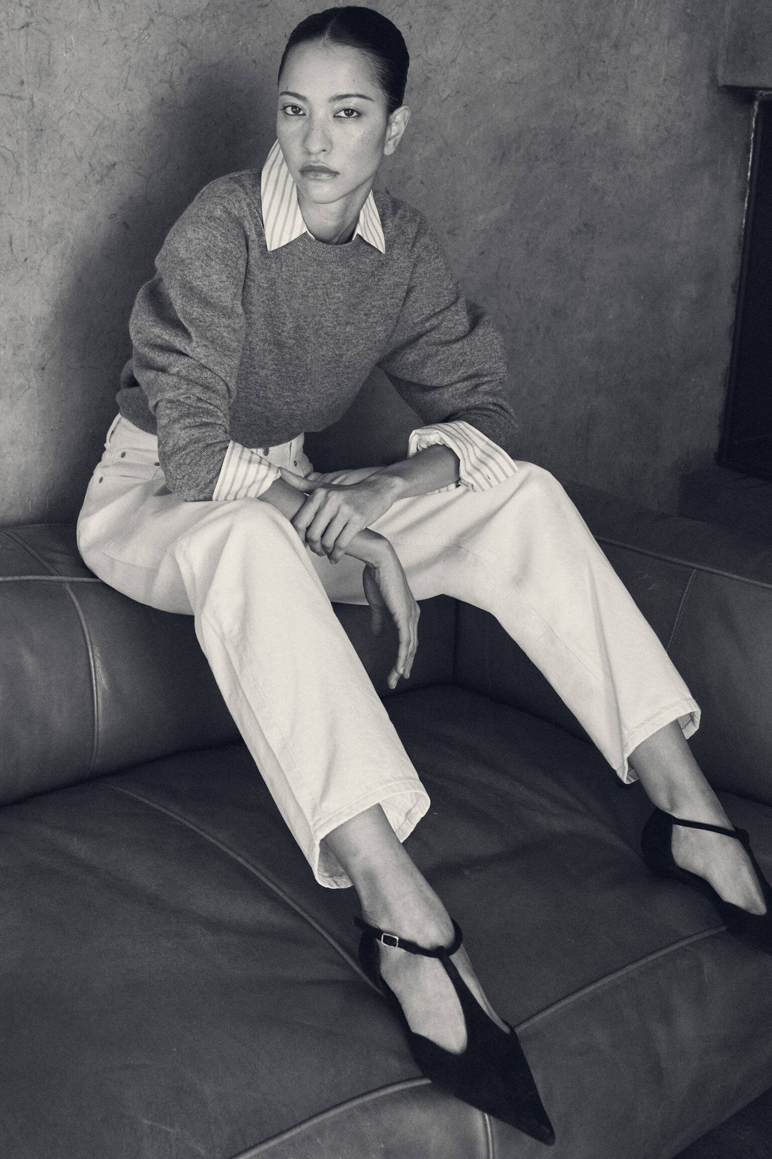 BAY BARREL-LEG JEANS - BRANCO/ROSA CLARO/AZUL ESCURO/Castanho caqui/PRETO - 5