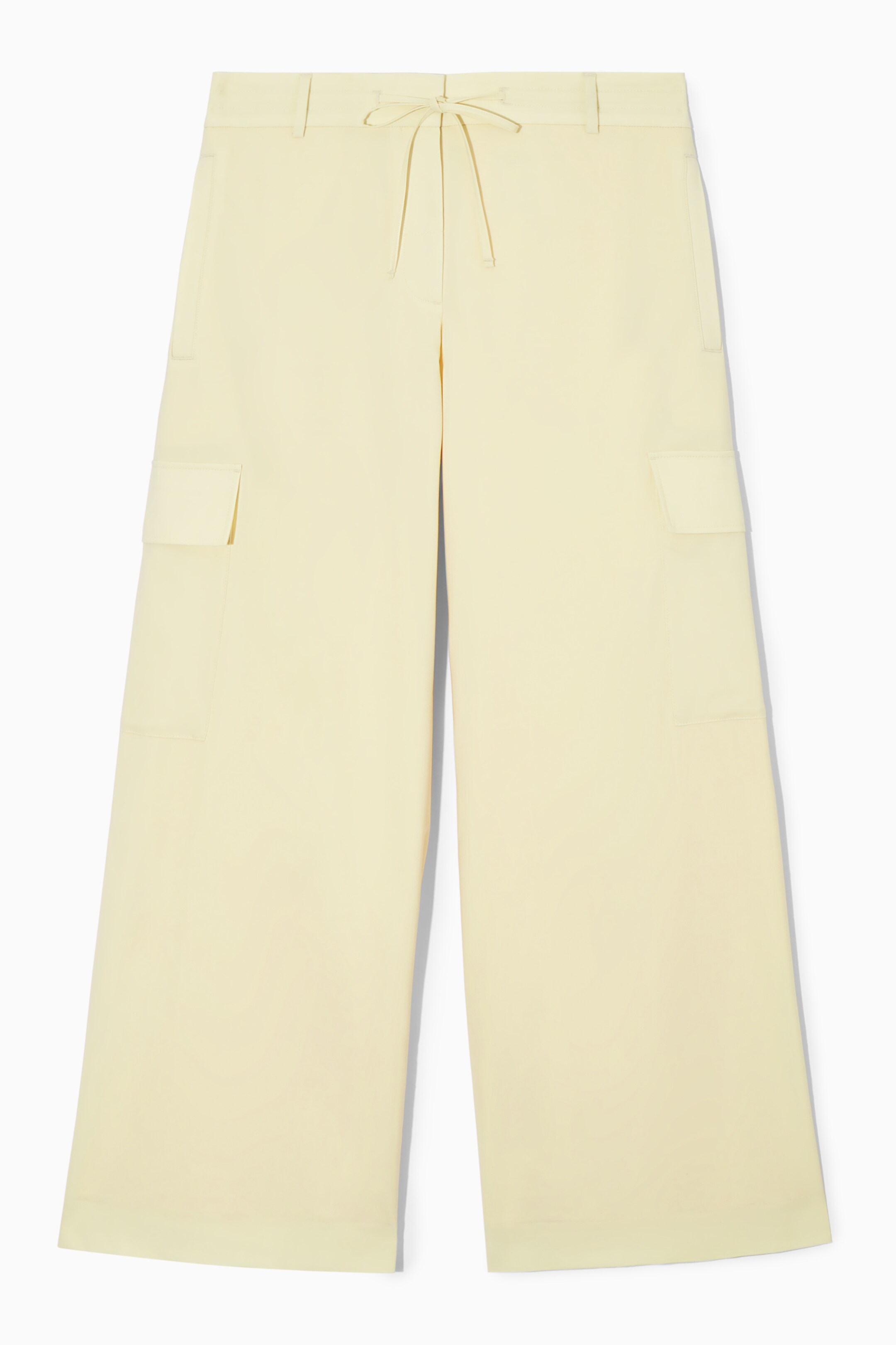 Agrandir l'image: PANTALON CARGO LARGE LAINE - JAUNE PÂLE - FEMME | H&M CH 1