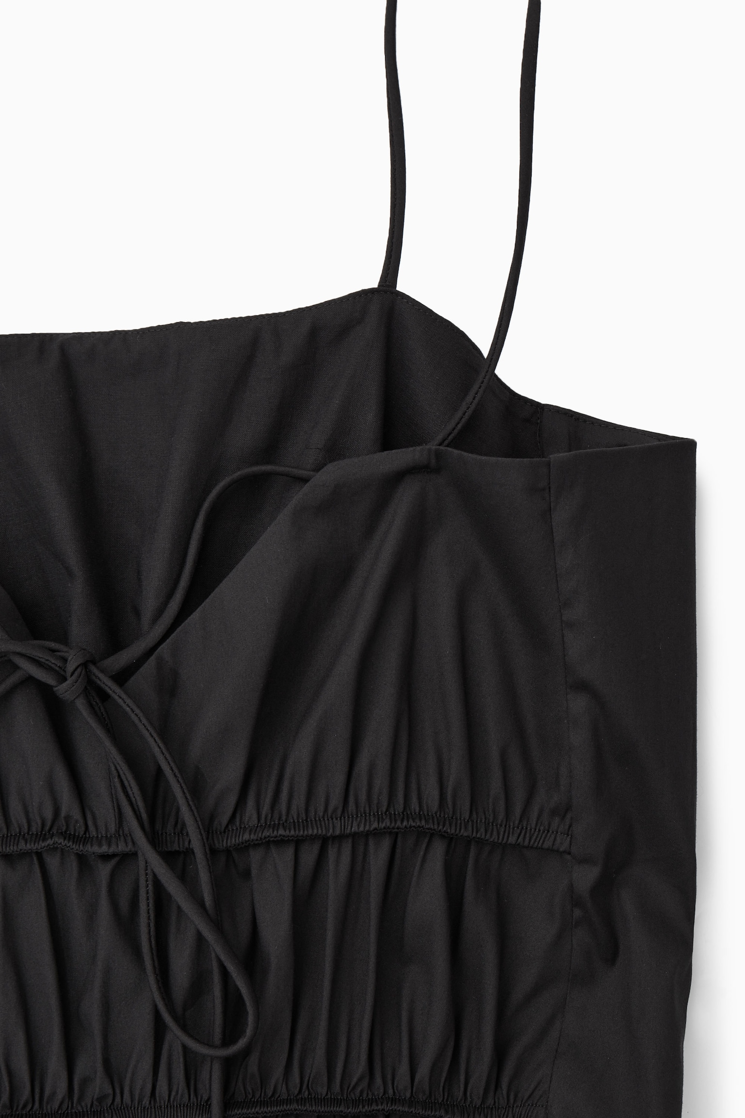 Brush Strokes Gathered Bustier Dress