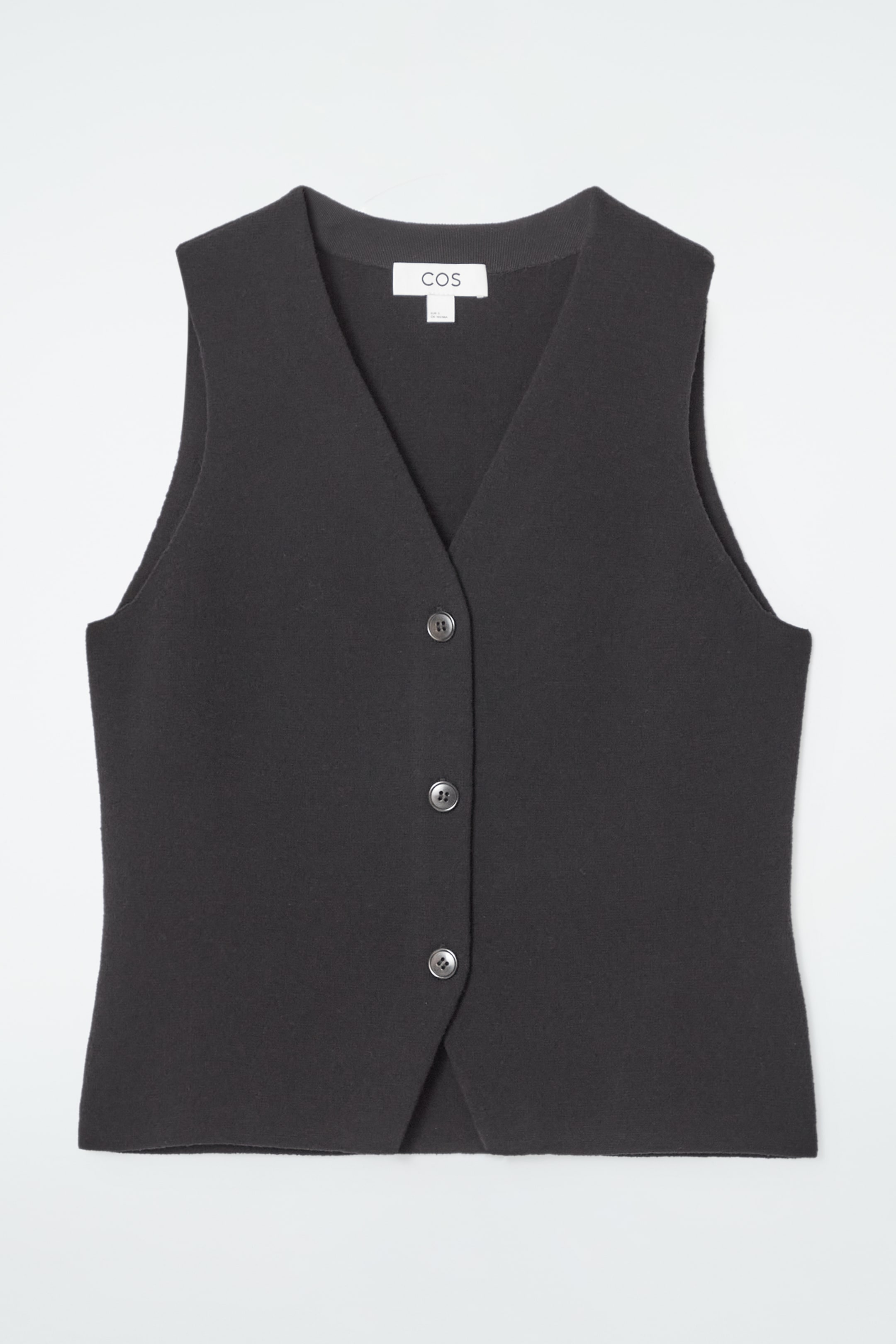 Se større billede: STRIKKET VEST - SORT - DAME | H&M DK 1