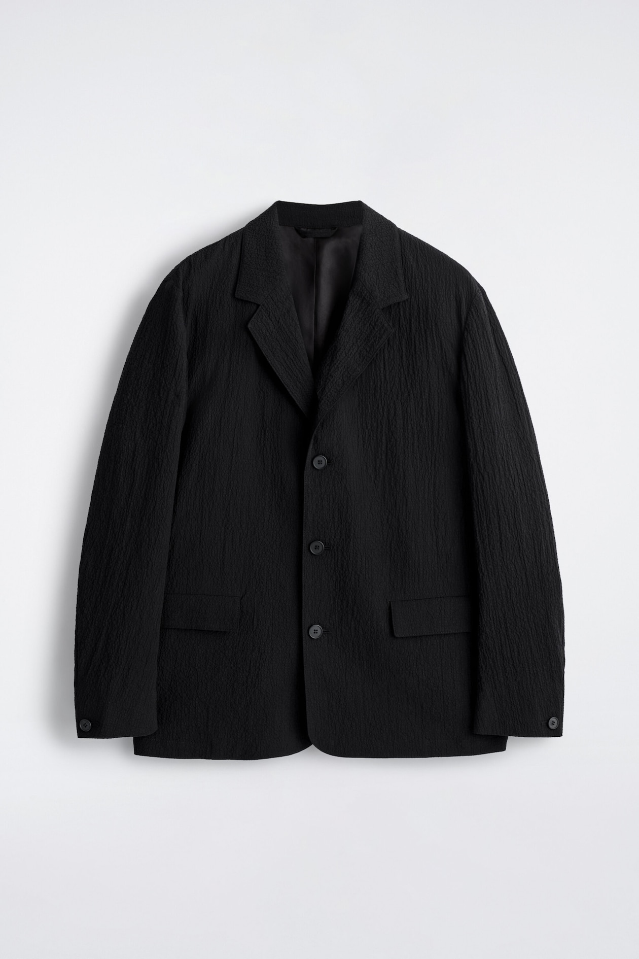 UNSTRUKTURIERTER BLAZER AUS SEERSUCKER