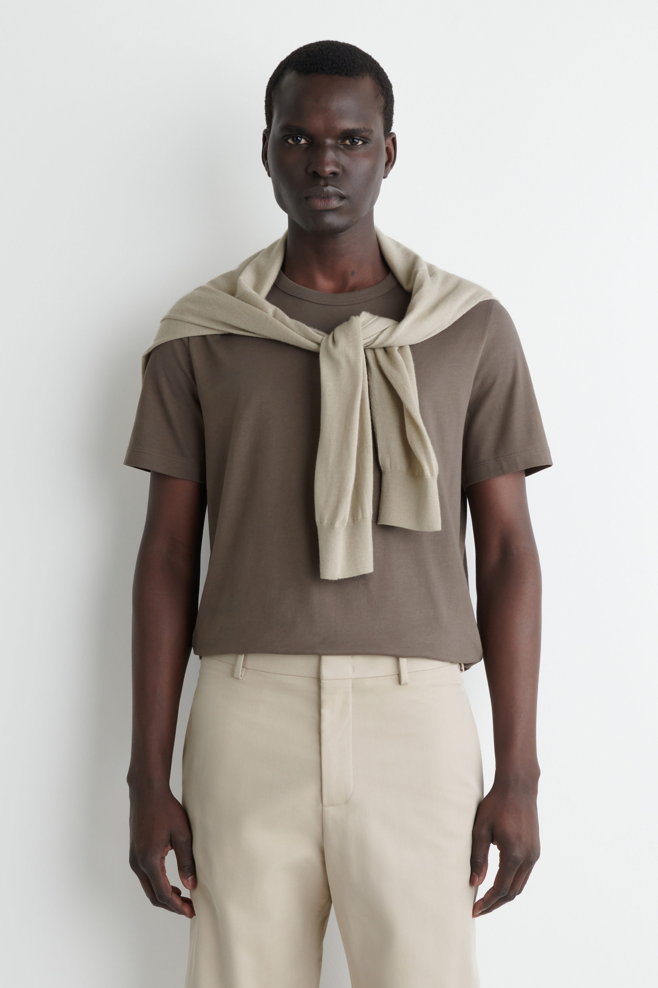 BRUSHED-COTTON T-SHIRT