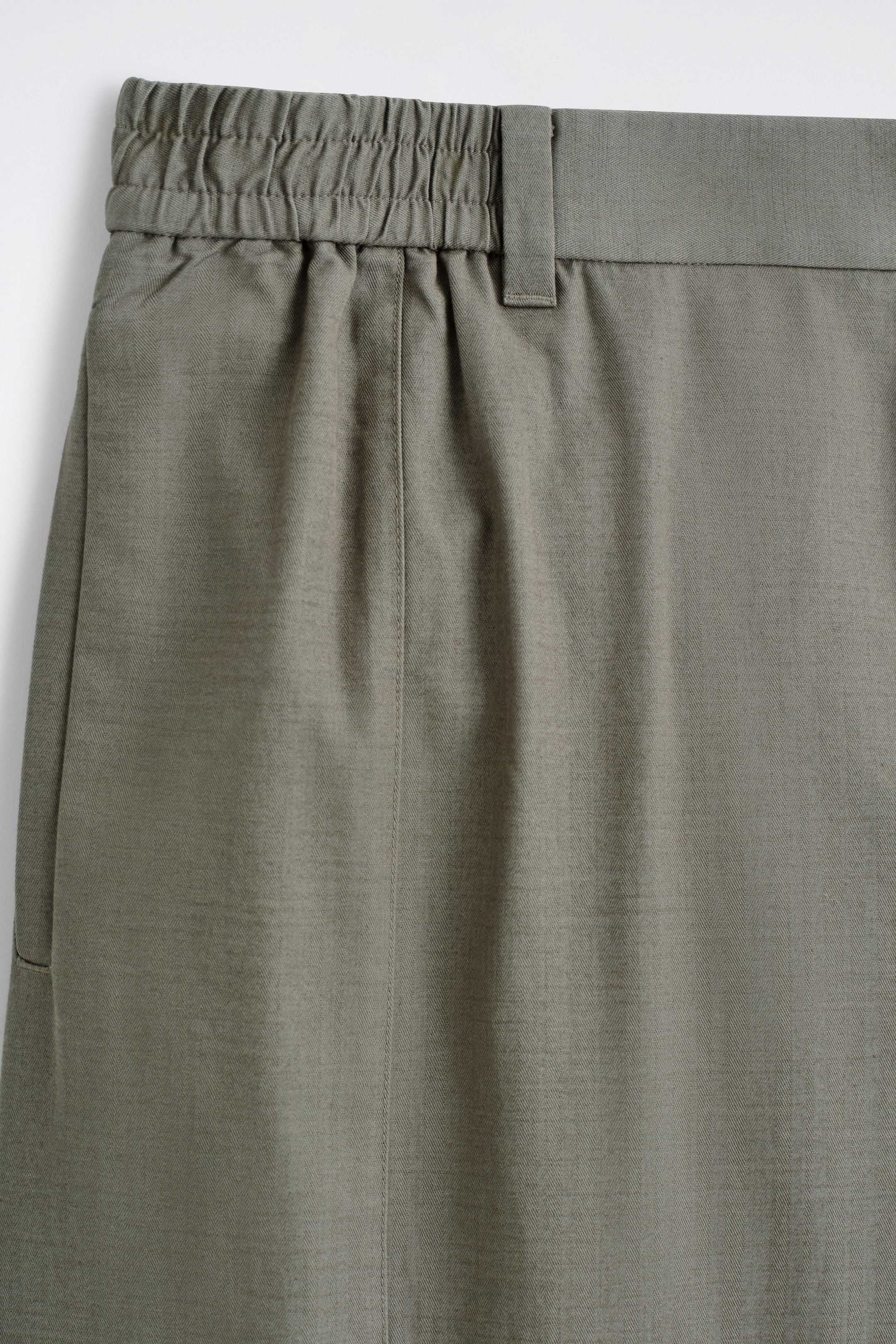 COTTON TAPERED TROUSERS