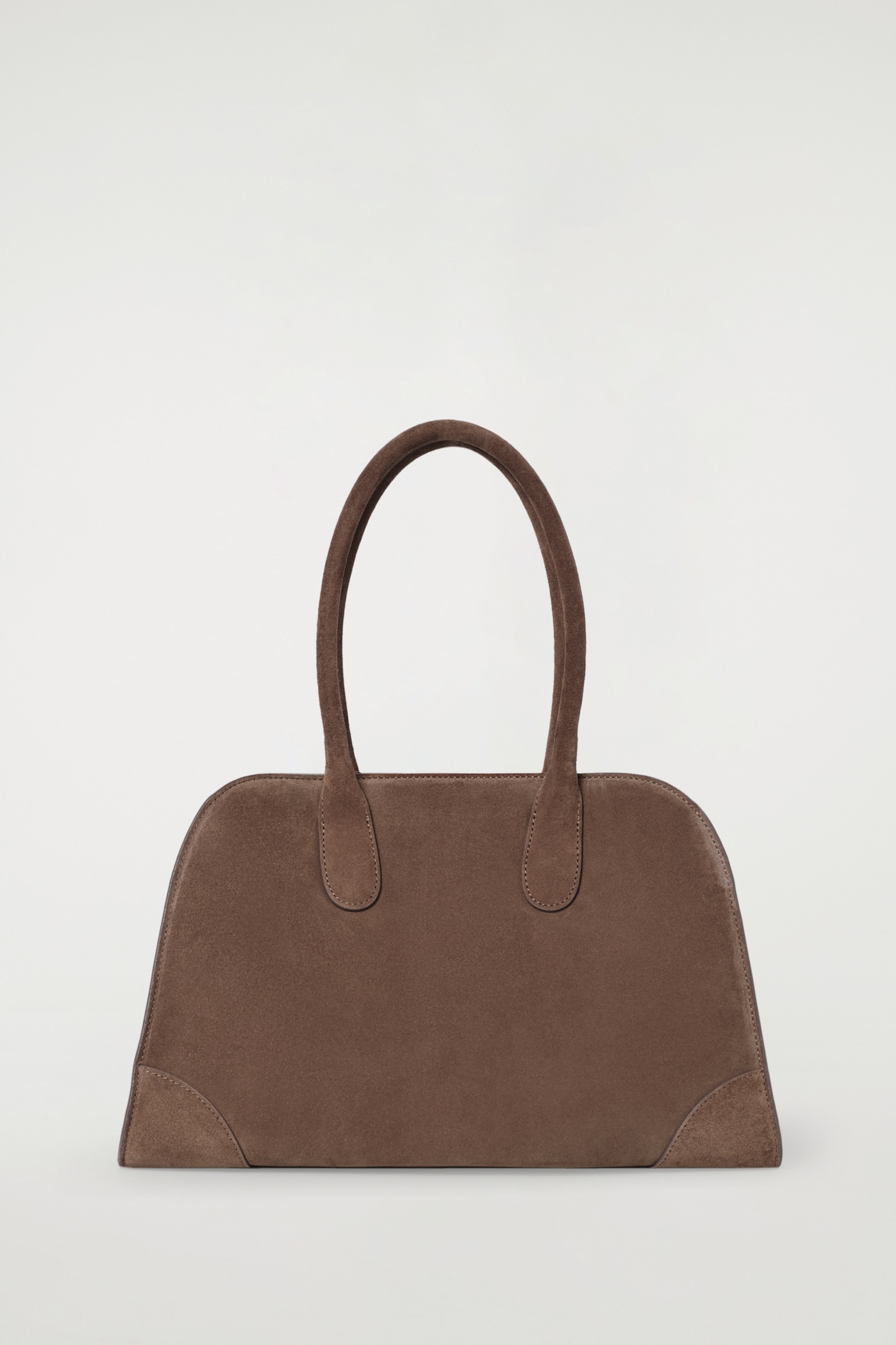 BORSA DA BOWLING STUDIO PICCOLA IN PELLE - MARRONE - 2