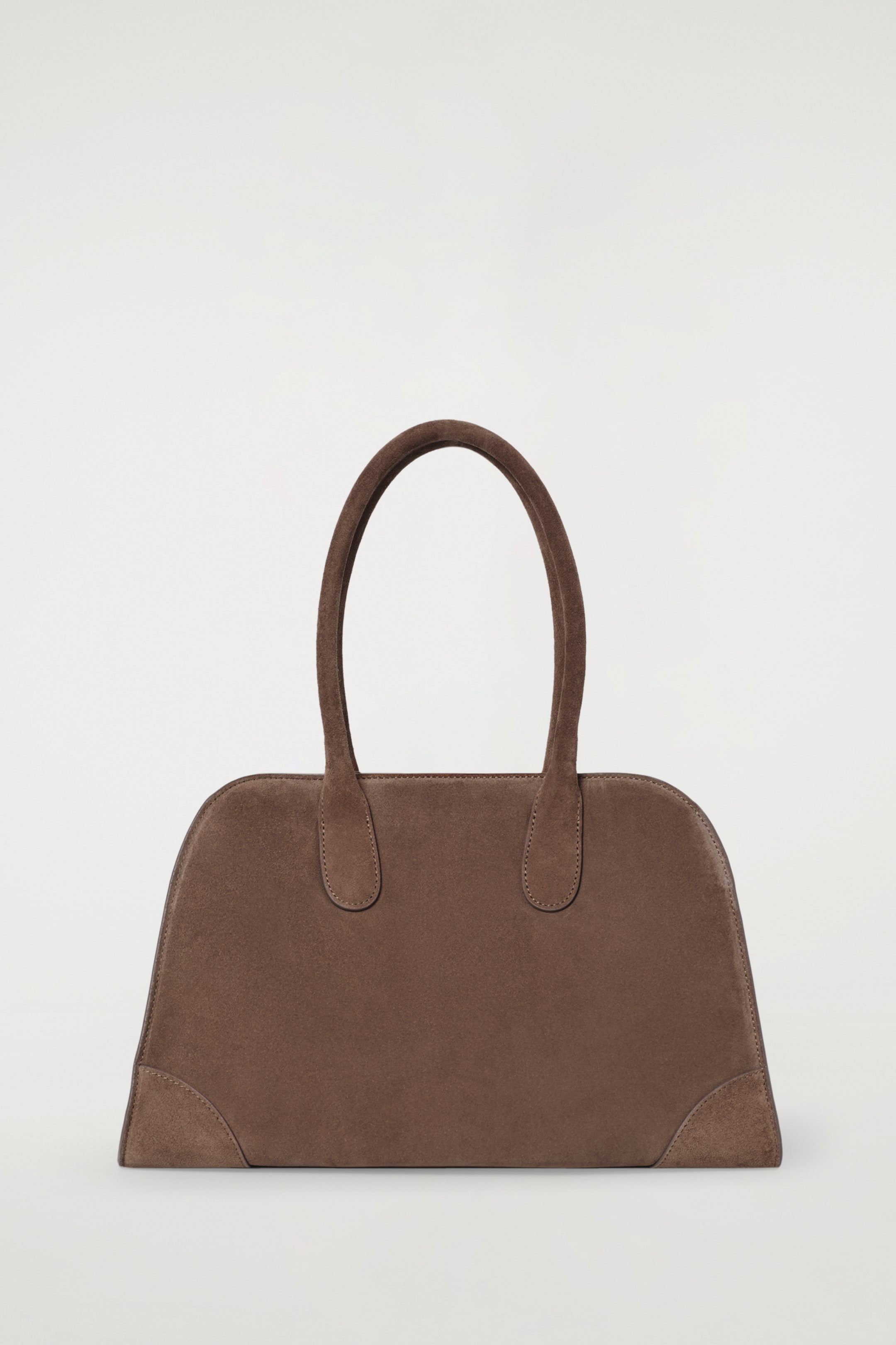 Ingrandisci l'immagine: SMALL STUDIO BOWLING BAG - LEATHER - BROWN - DONNA | H&M CH 4