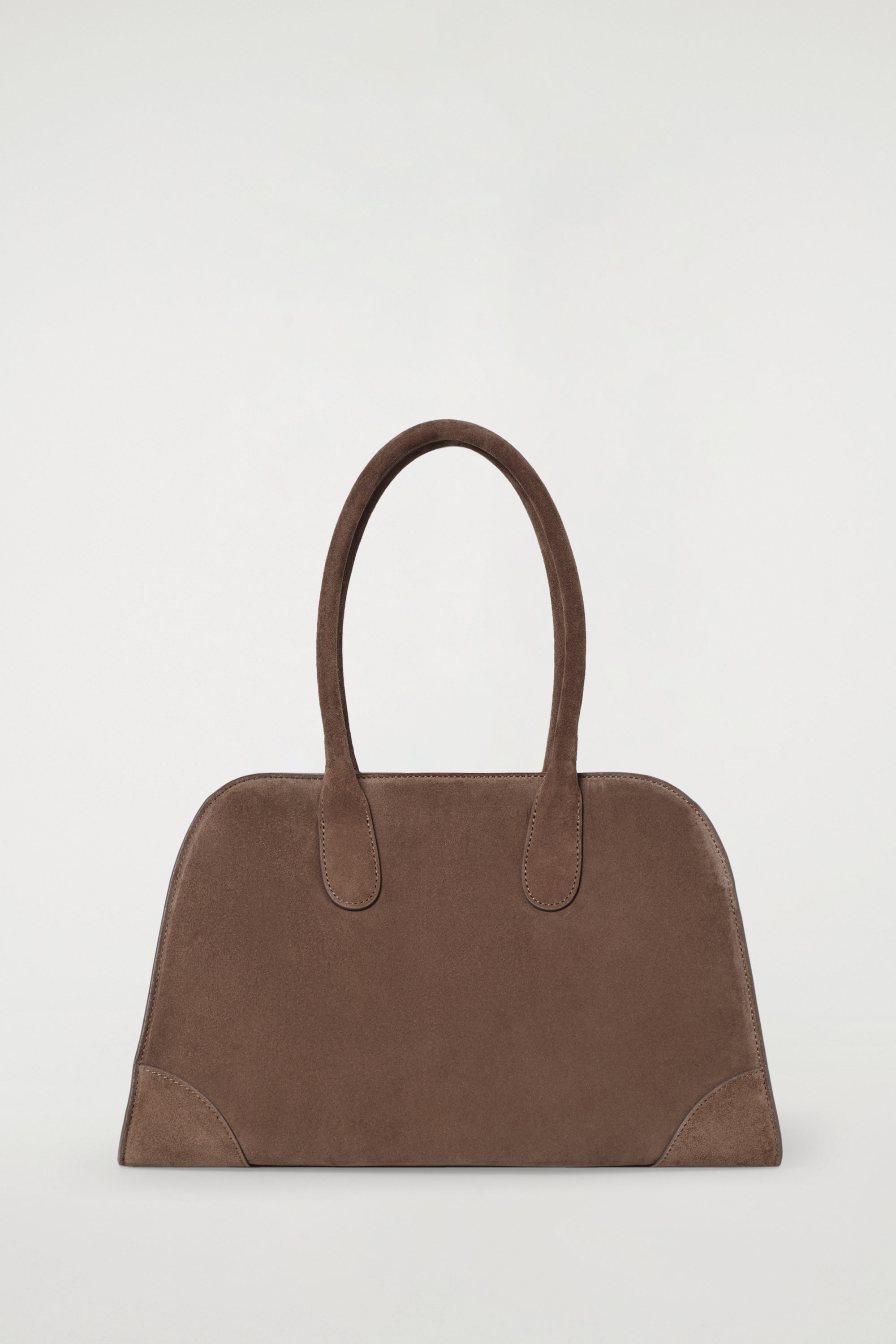 バッグ COS Minimal Shoulder Bag Leather brown SMALL STUDIO BOWLING BAG - LEATHER - BROWN | COS