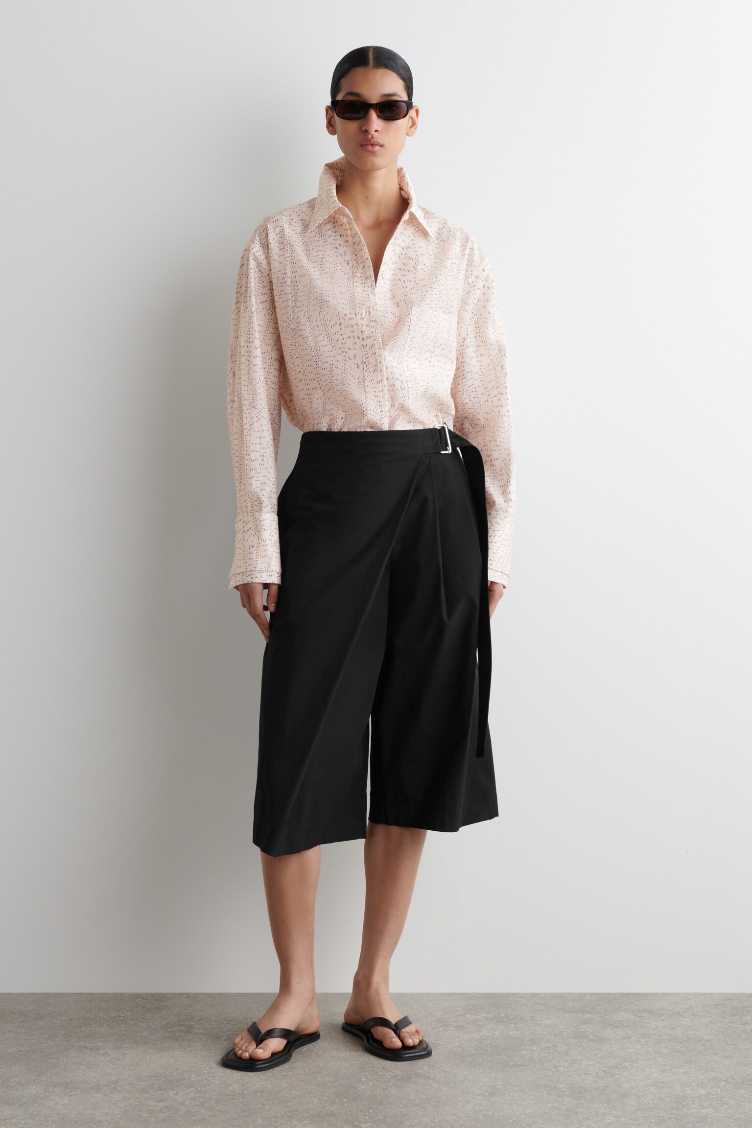 CAMISA FLUIDA ESTAMPADA - ROSA CLARO / ESTAMPADO/CHAMPAGNE / ESTAMPADO - 5