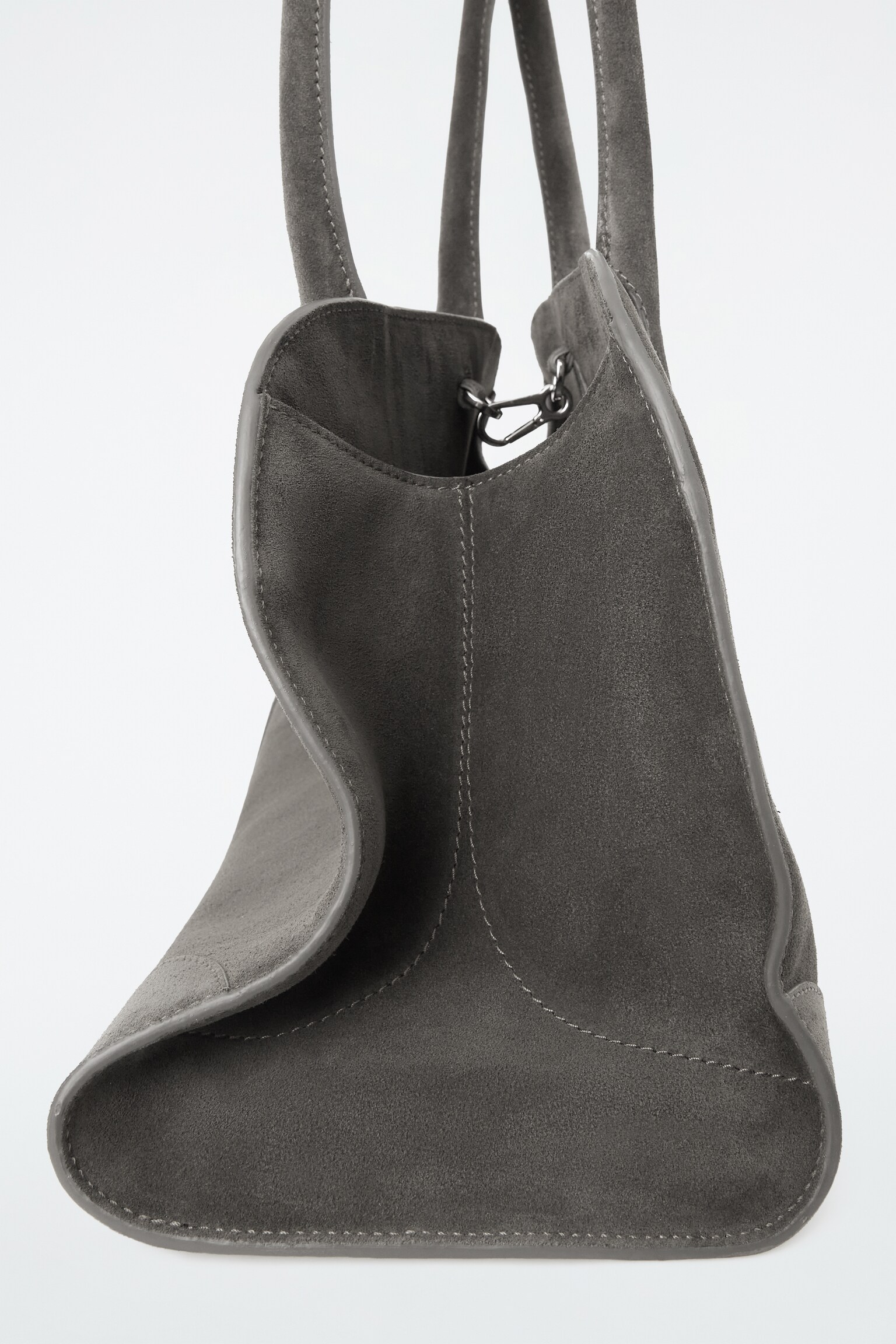 PETIT SAC BOWLING STUDIO - CUIR - GRIS - 4