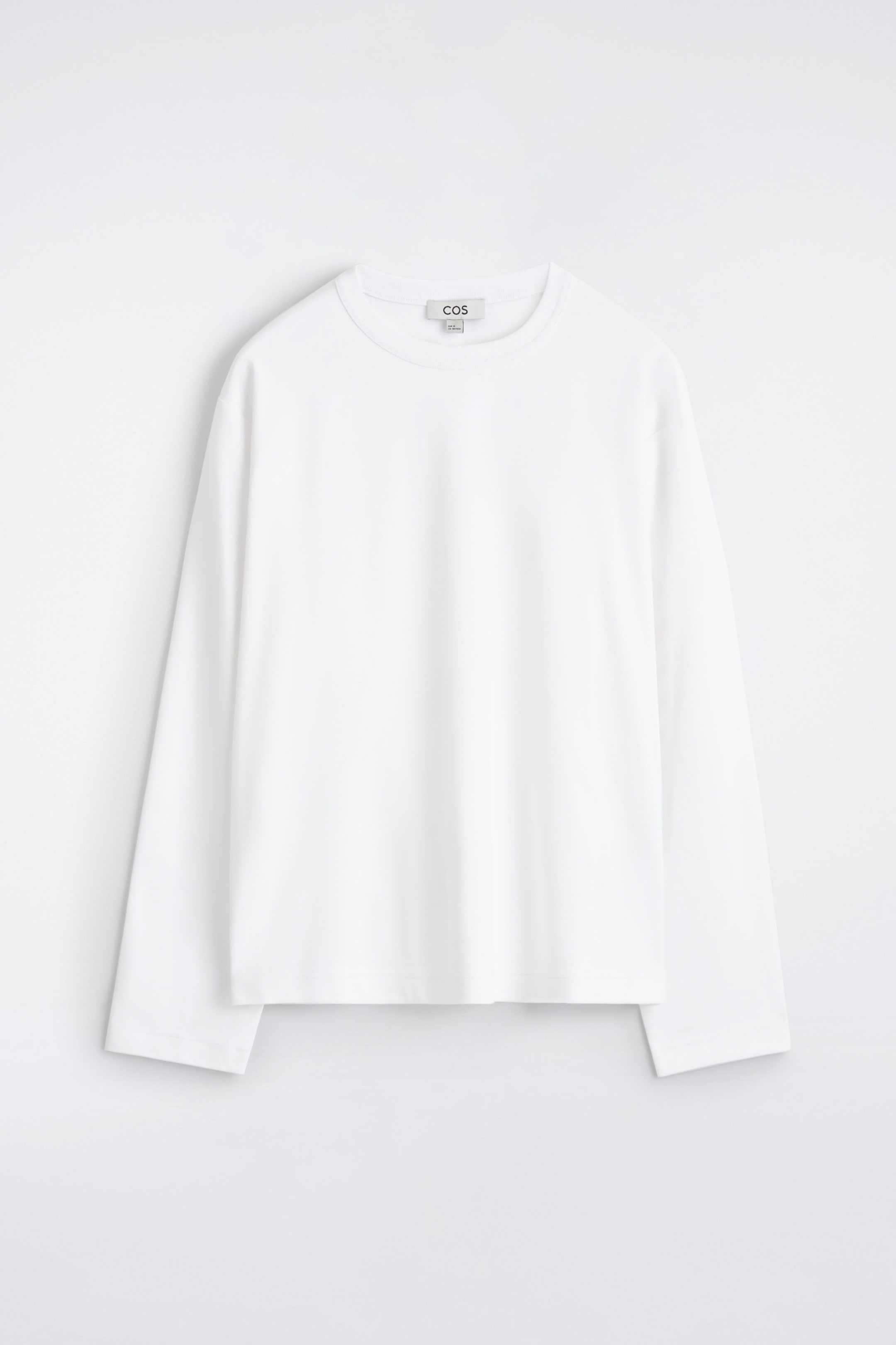 RELAXED JERSEY INTERLOCK LONG-SLEEVED T-SHIRT