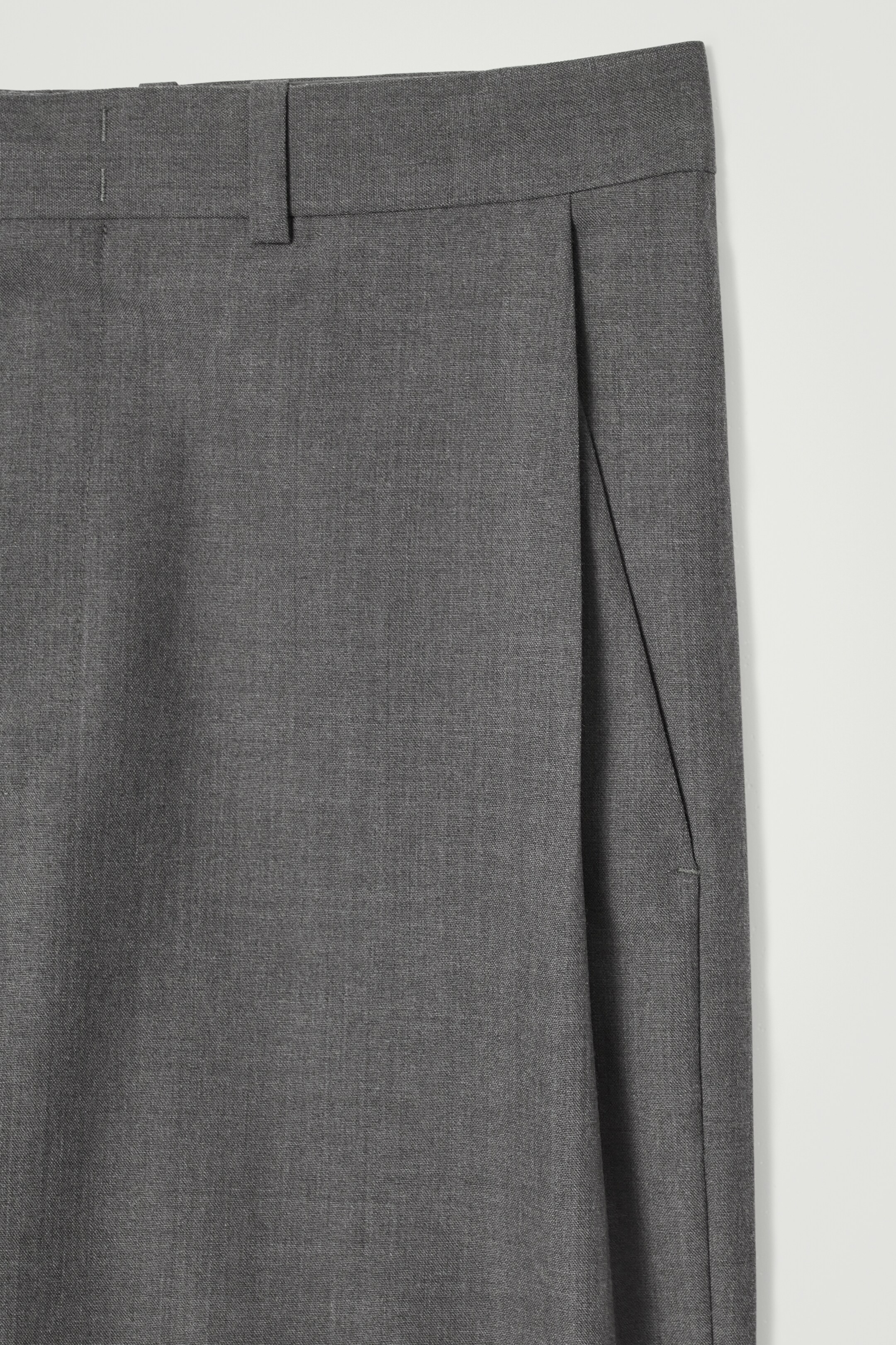 Agrandir l'image: PANTALON COSTUME LAINE NATTÉE - LARGE - GRIS - HOMME | H&M CH 2