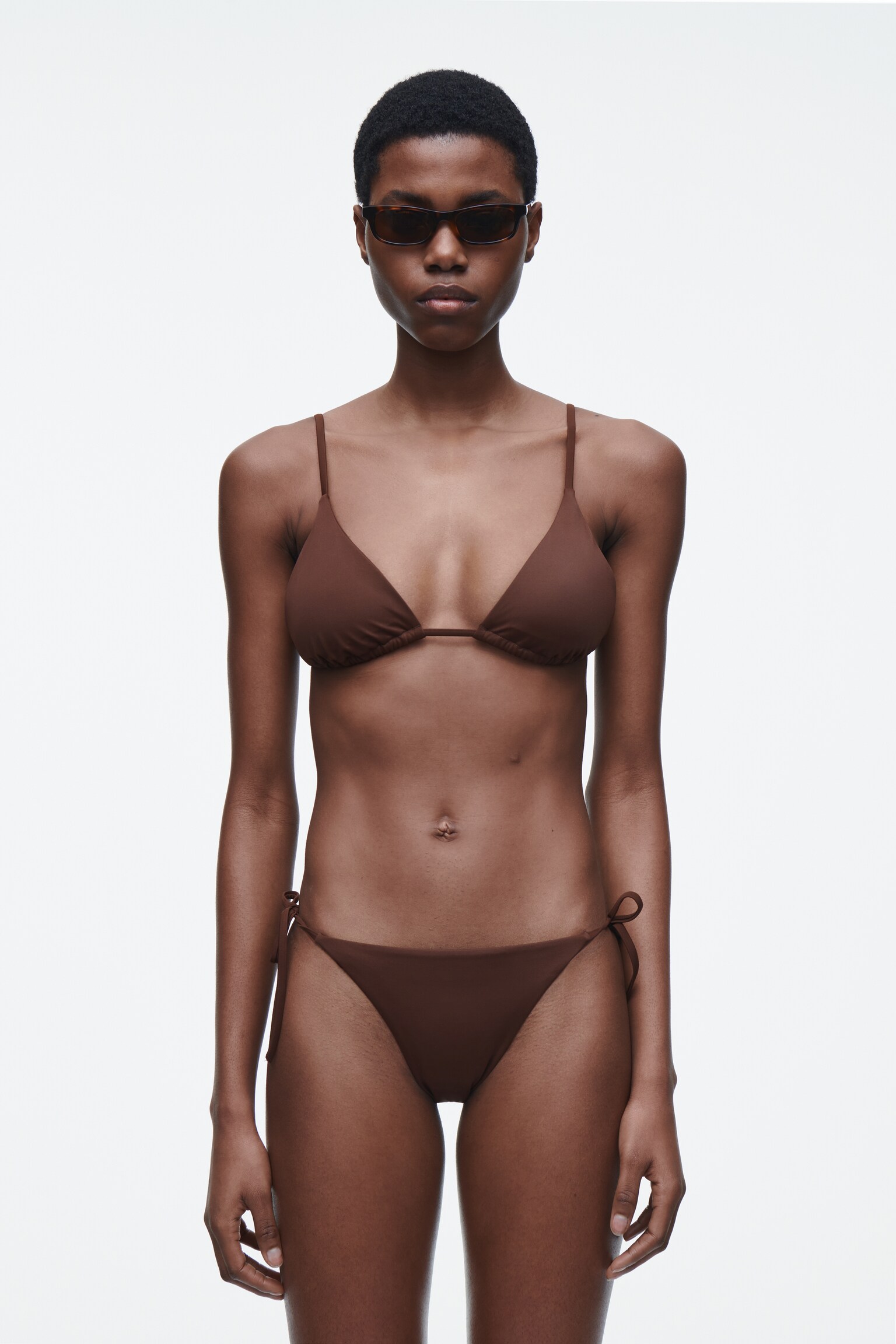 TIE-SIDE BIKINI BRIEFS - BROWN/WHITE/BROWN / NAVY / STRIPED/BLACK - 1