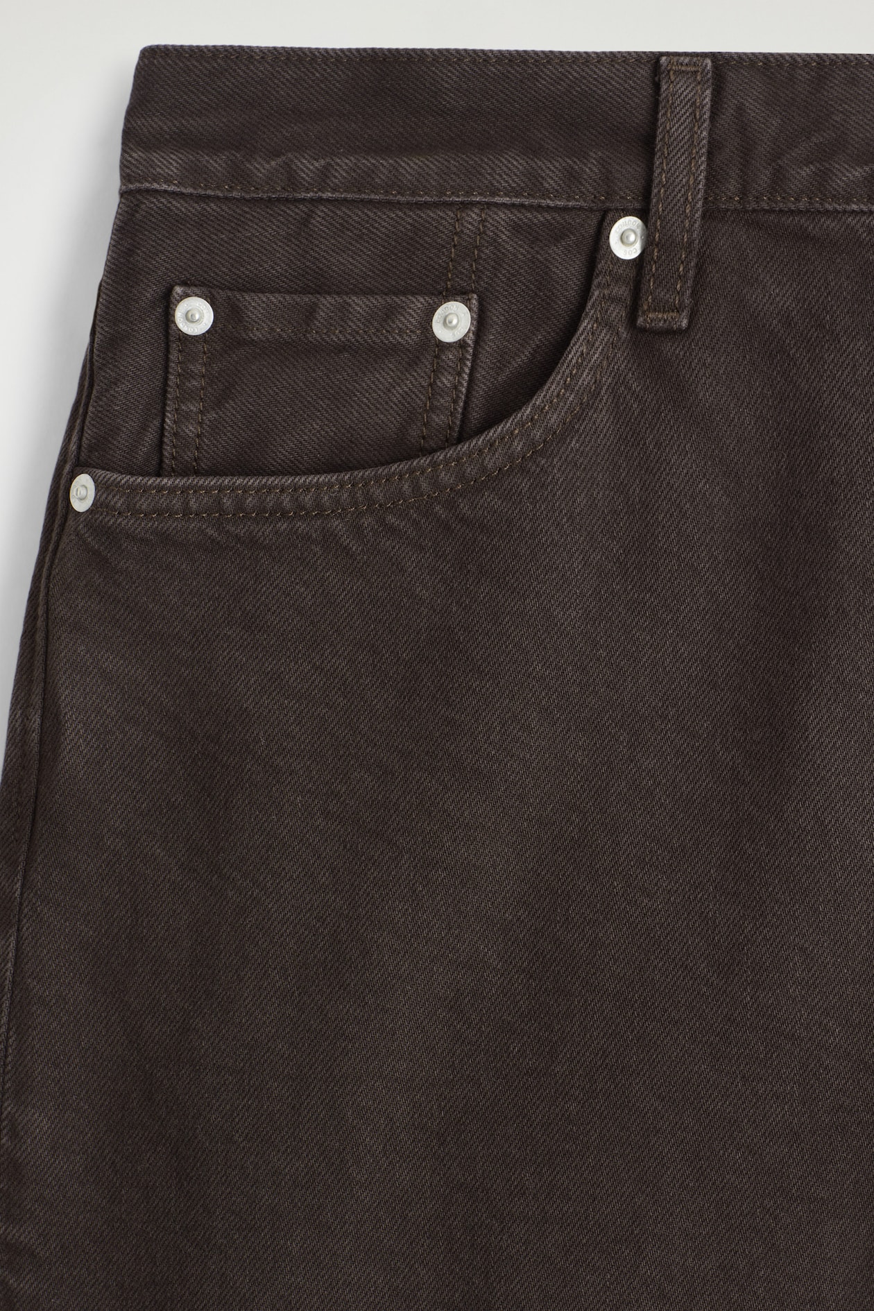 FACADE STRAIGHT-LEG JEANS — BROWN
