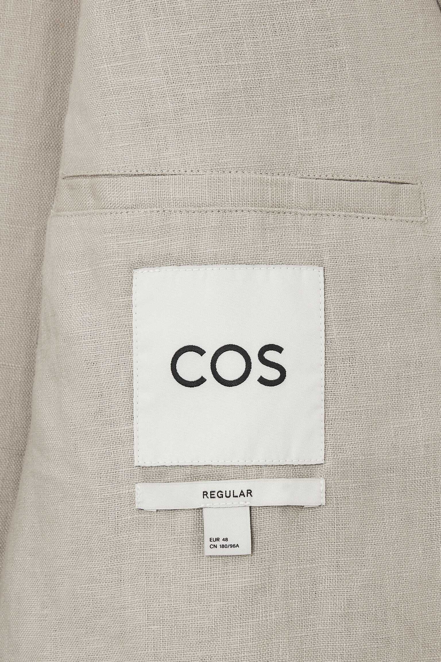 BLAZER FLOU EN LIN - GRÈGE/MARINE FONCÉ/GRIS / FINES RAYURES - 2