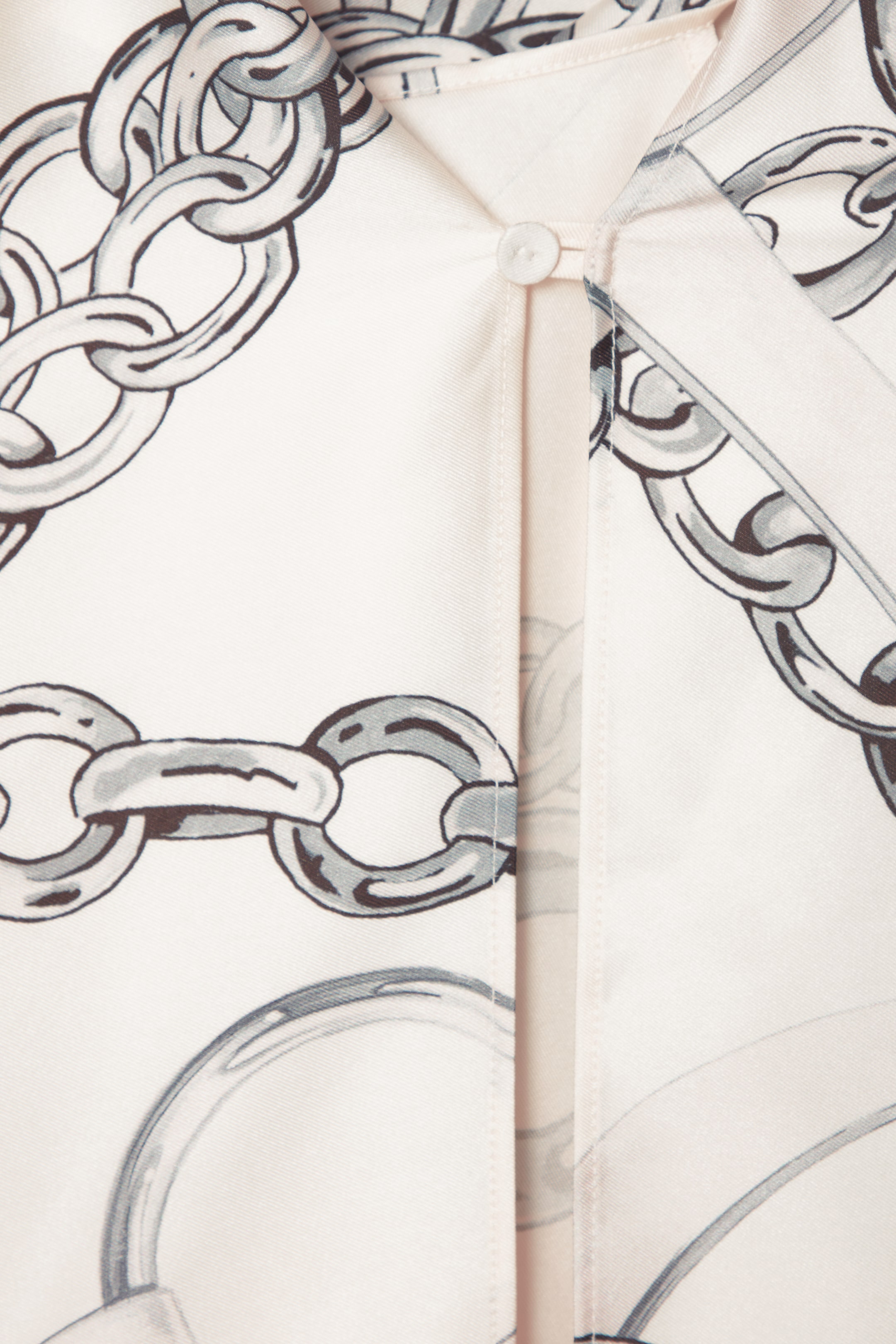 Ingrandisci l'immagine: ASYMMETRIC CHAIN-PRINT MIDI DRESS - WHITE / PRINTED - DONNA | H&M CH 2