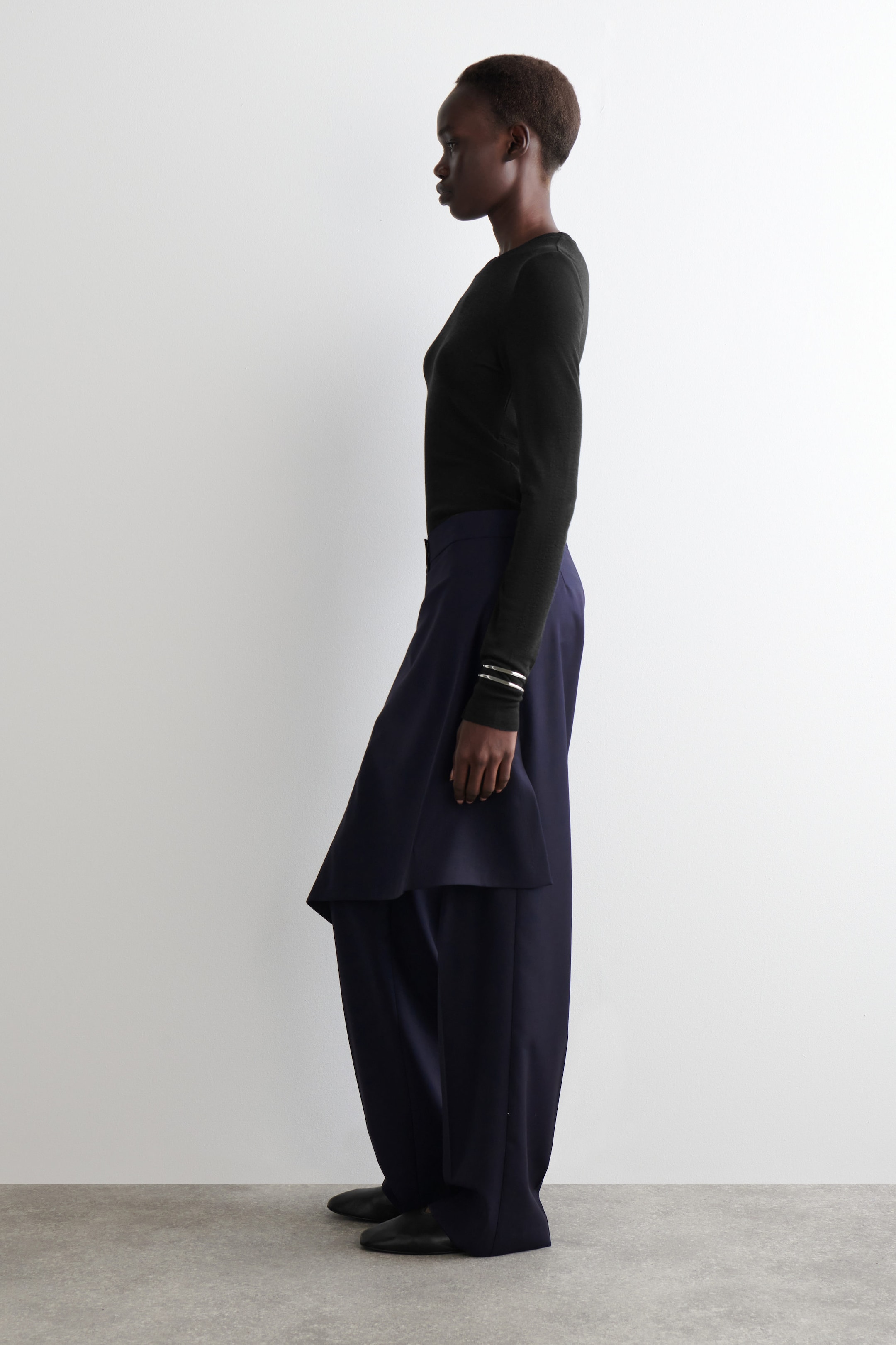 WOOL SKIRT PANTS