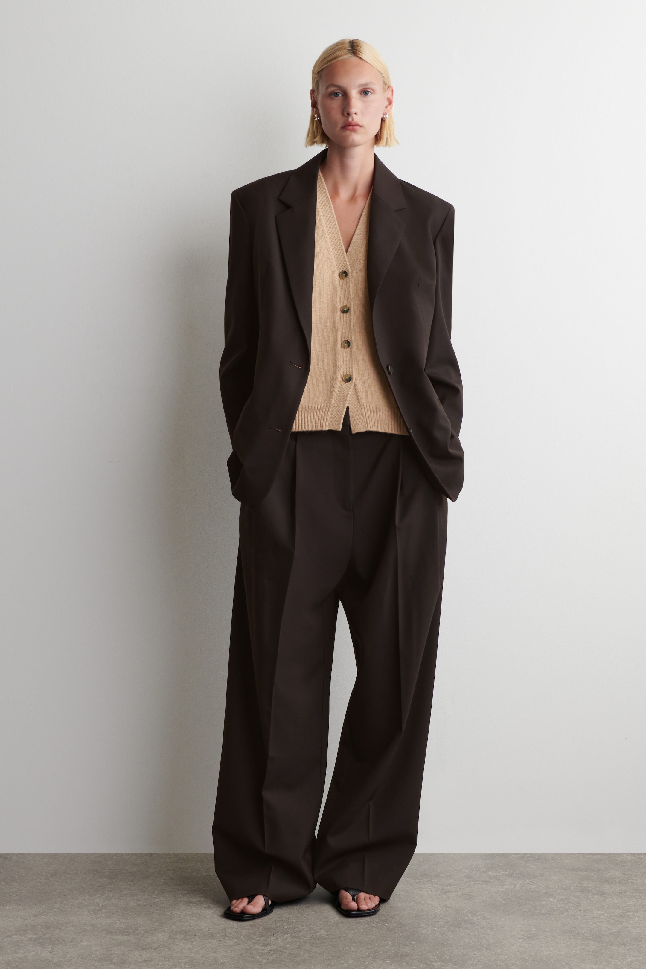 KNITTED CASHMERE-BLEND TANK