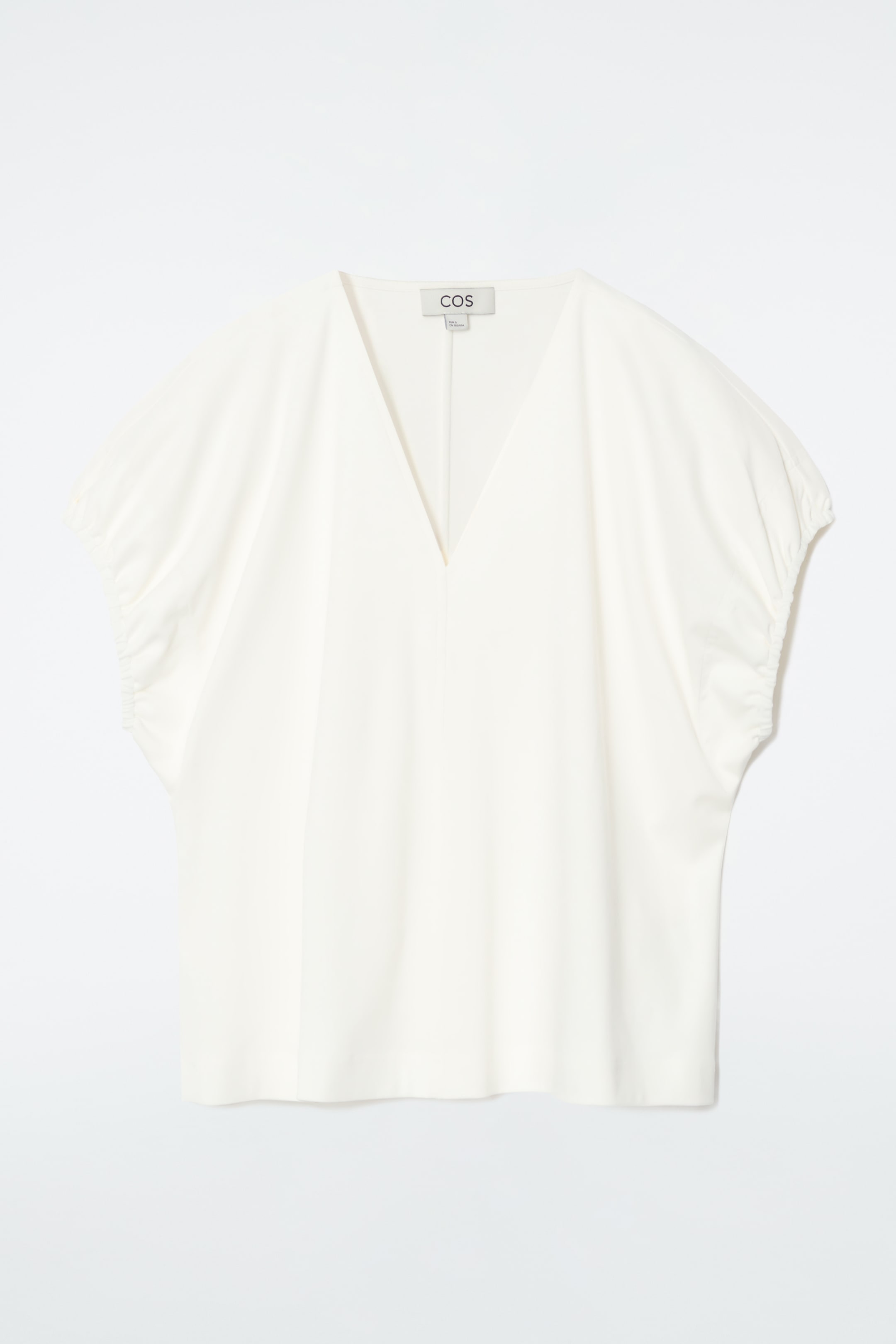 Agrandir l'image: BLOUSE FRONCÉE EN COTON - BLANC - FEMME | H&M CH 1