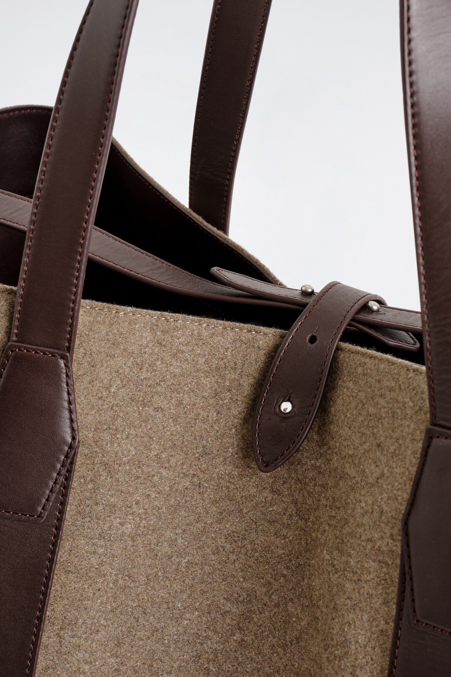 WEEKENDER OVERSIZED TOTE BAG - WOOL - BEIGE - 4